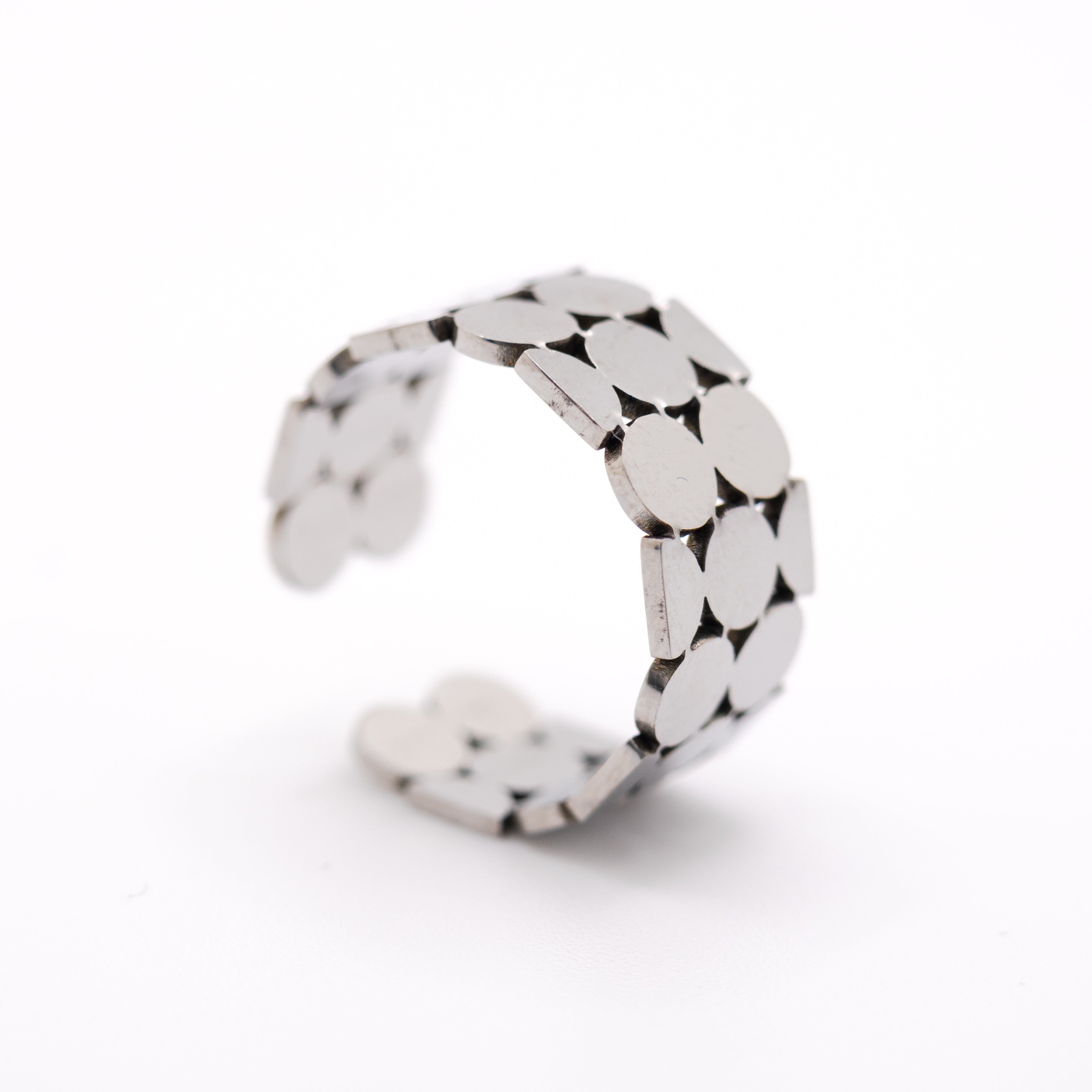 Bague Ajustable Stenna  – Acier inoxydable doré et argenté - Mineky Paris