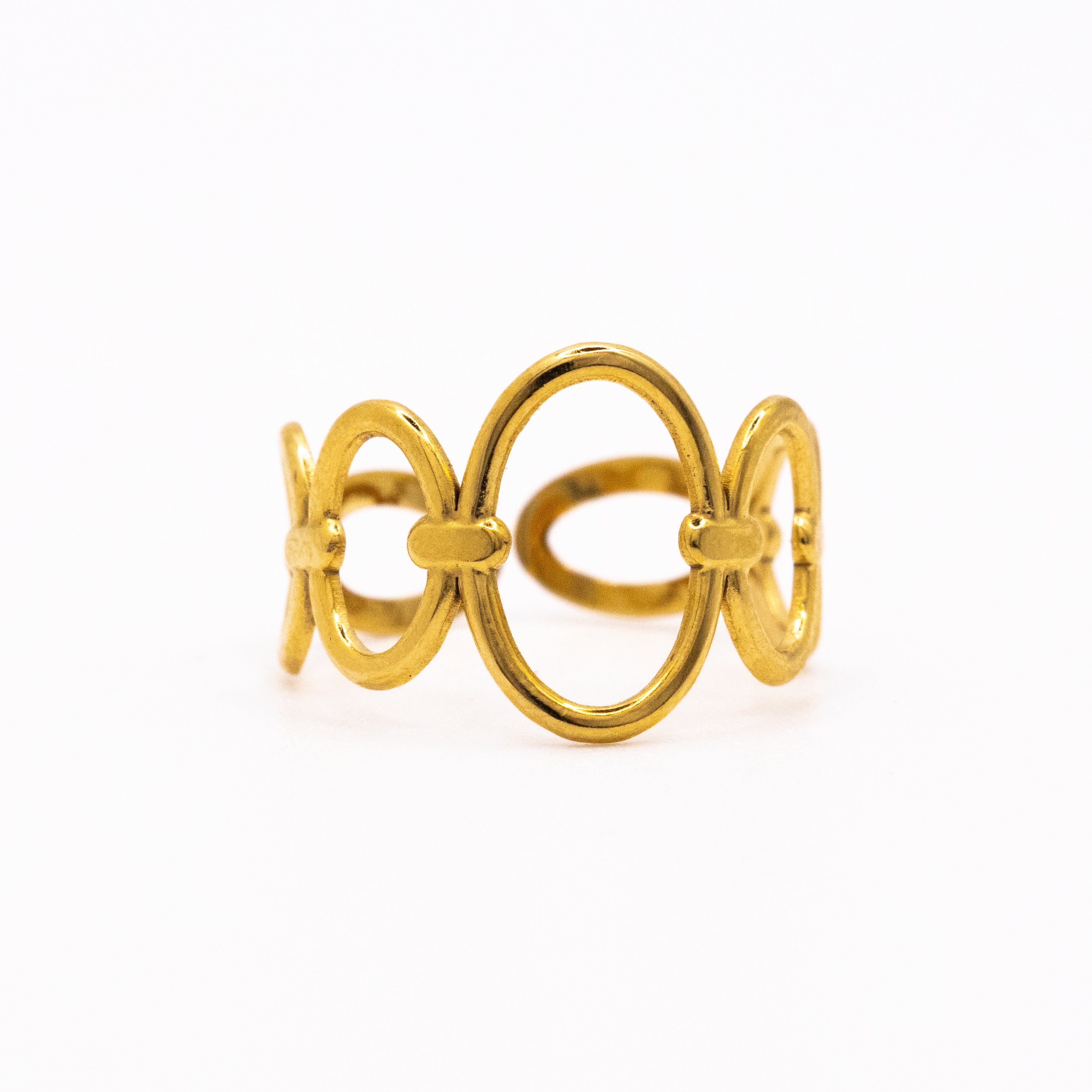 Bague Ajustable Eline  – Acier inoxydable doré et argenté - Mineky Paris