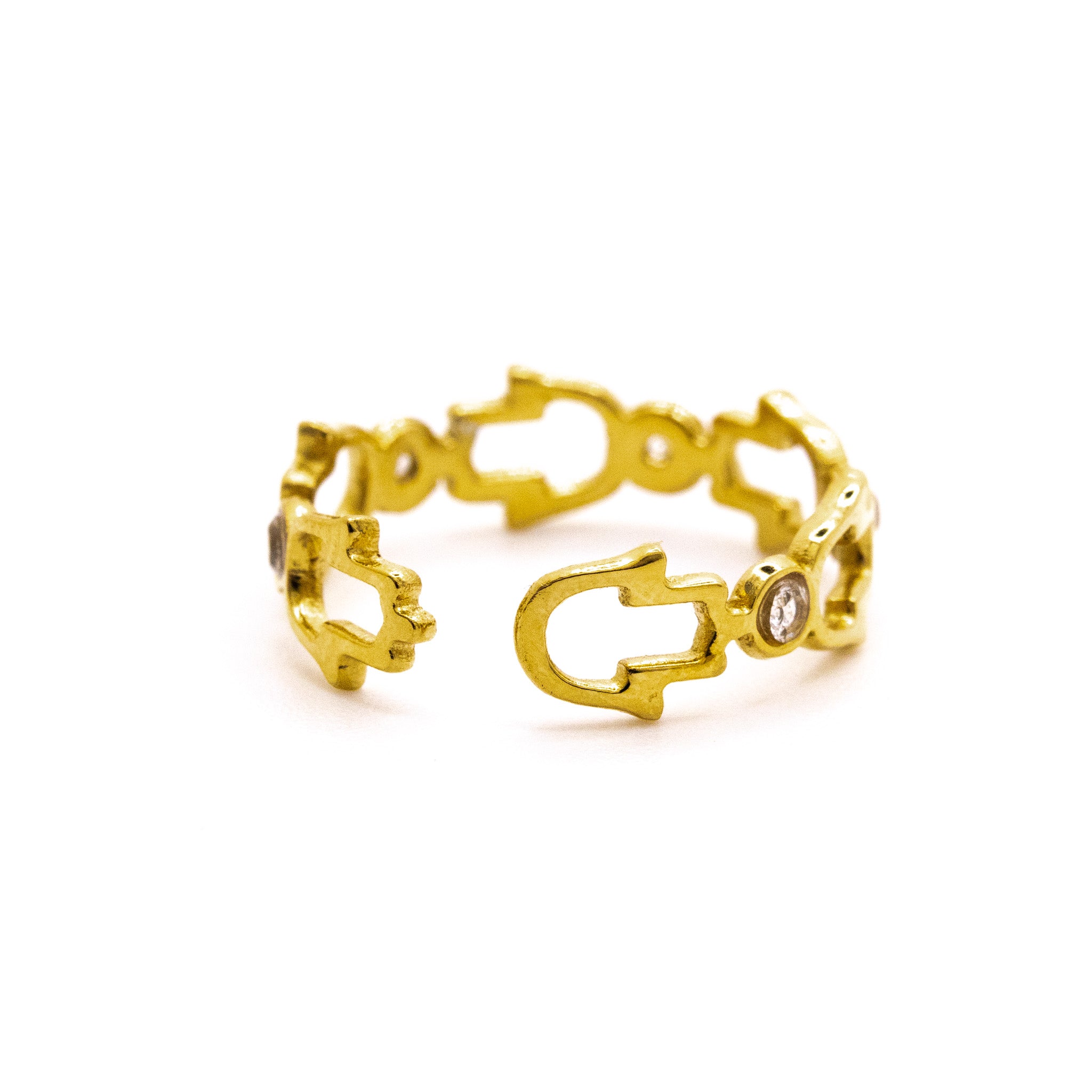 Bague Ajustable Betty  – Acier inoxydable doré - Mineky Paris