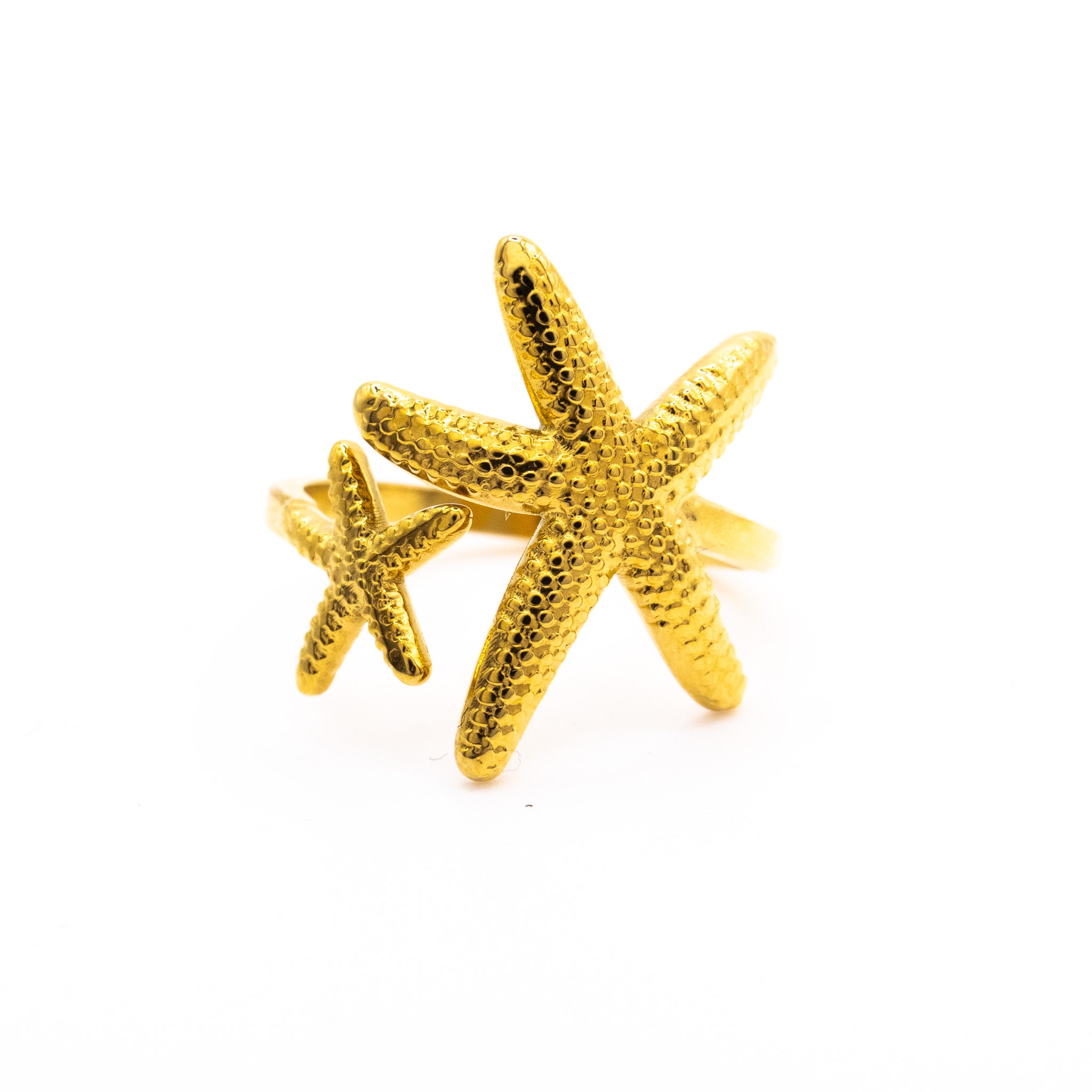 Bague Ajustable Stere  – Acier inoxydable doré et argenté - Mineky Paris