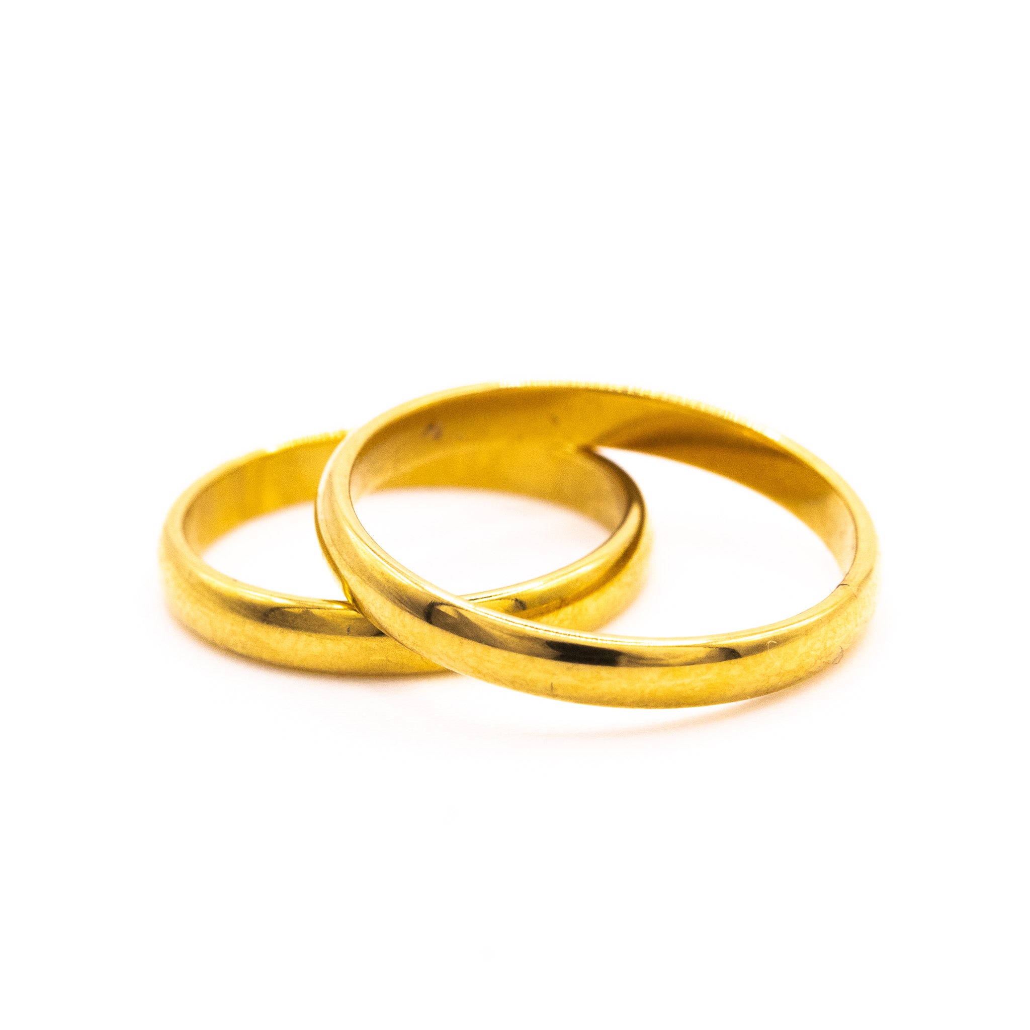 Bague simpla Alliance – Acier inoxydable doré - Mineky Paris