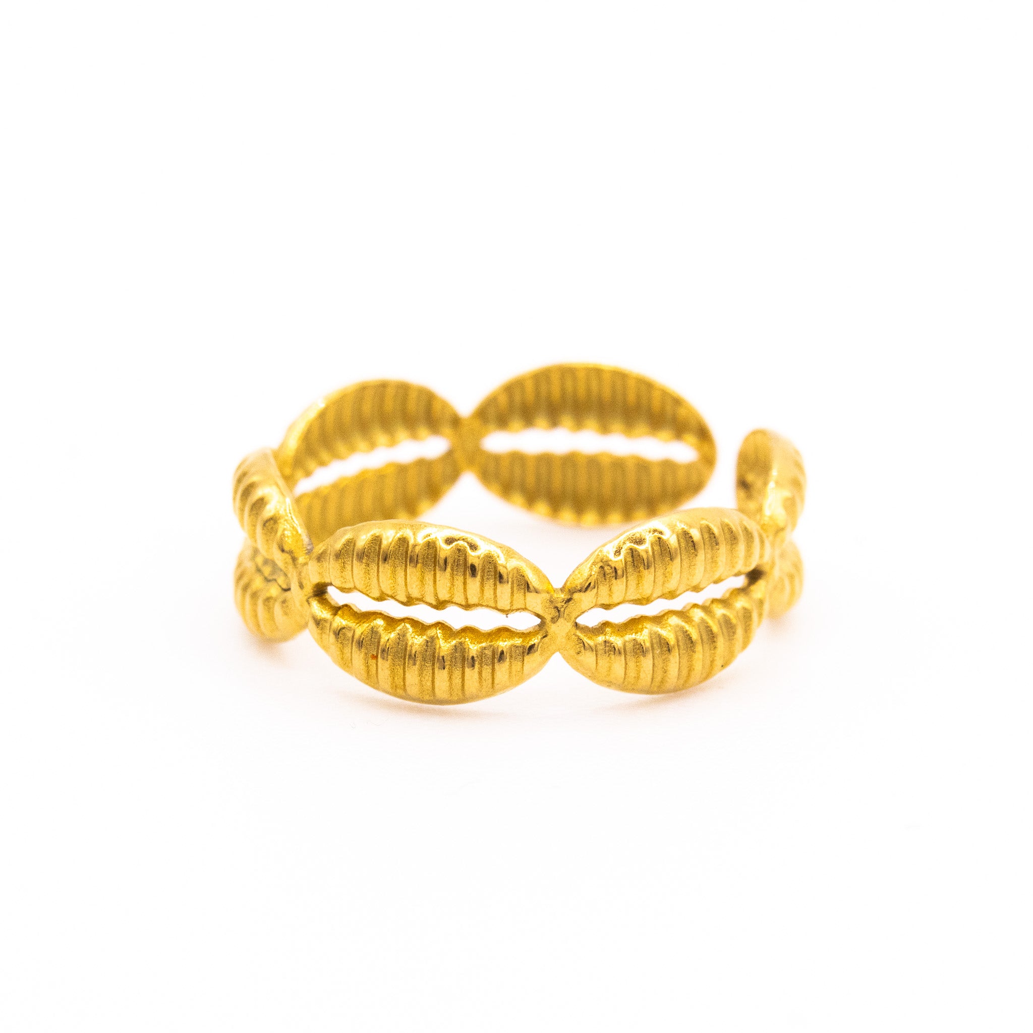 Bague Ajustable Ema – Acier inoxydable doré et argenté - Mineky Paris