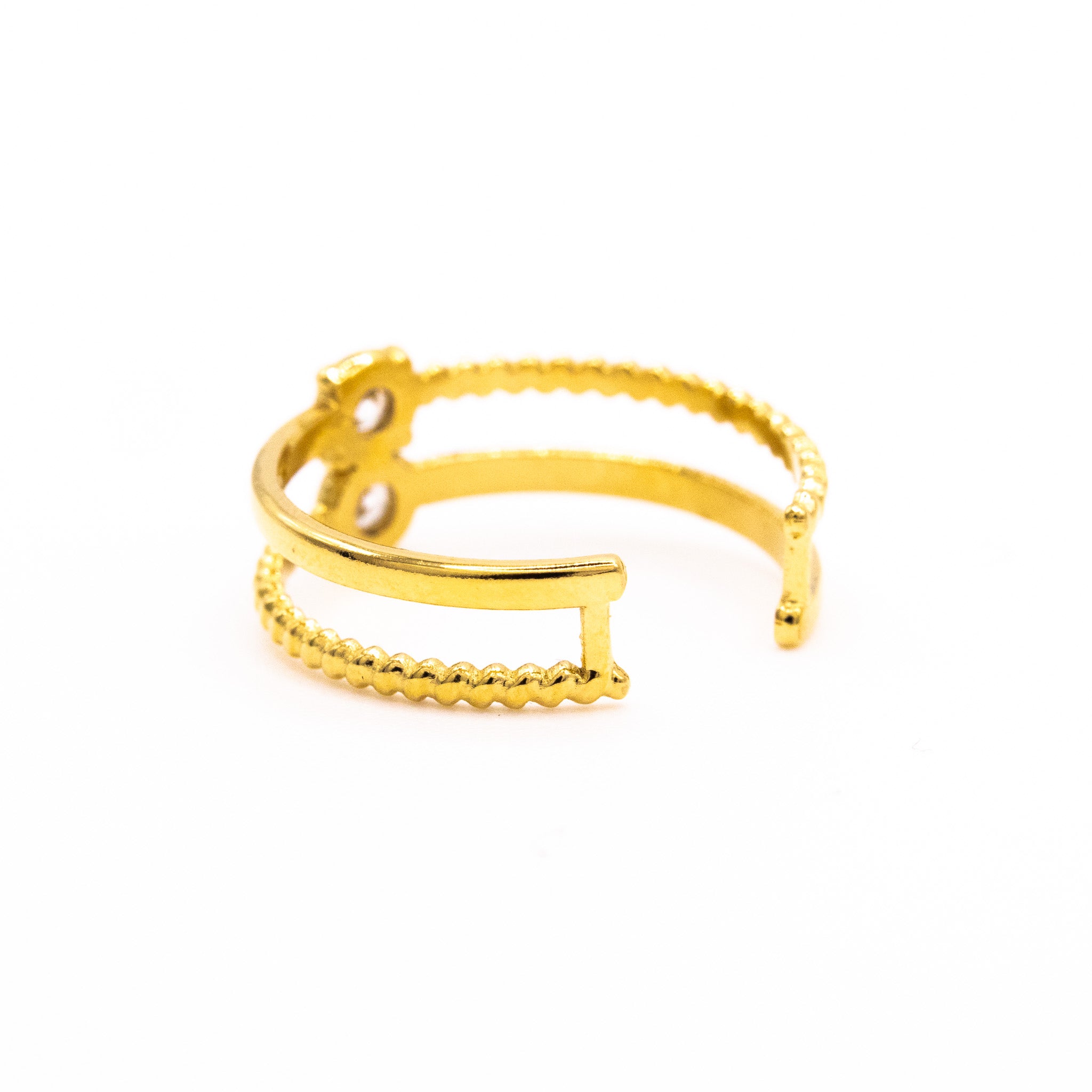 Bague Sabrina – Acier inoxydable doré - Mineky Paris