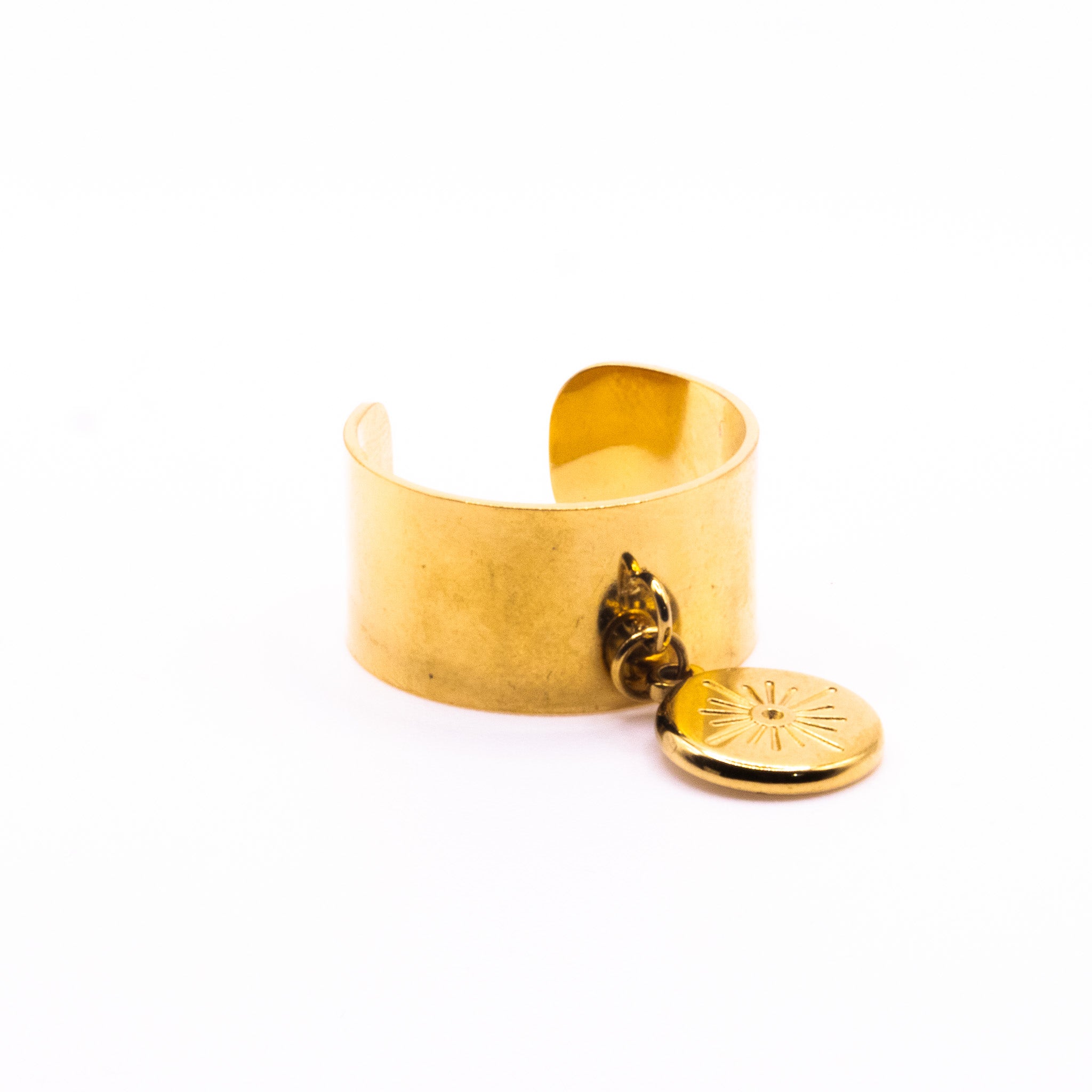 Bague Ajustable Bratz – Acier inoxydable doré - Mineky Paris