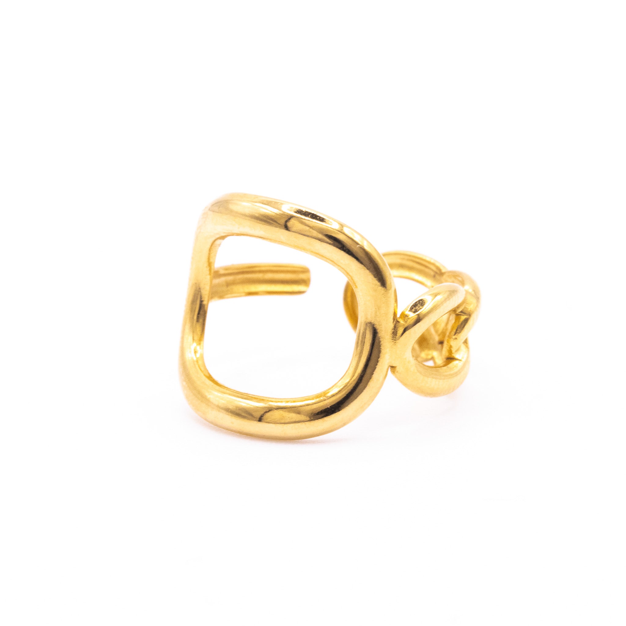 Bague Ajustable Liam  – Acier inoxydable doré - Mineky Paris