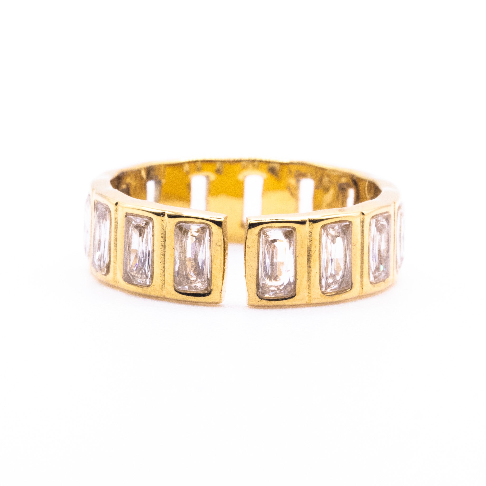 Bague Therese ajustable - Acier inoxydable doré - Mineky Paris