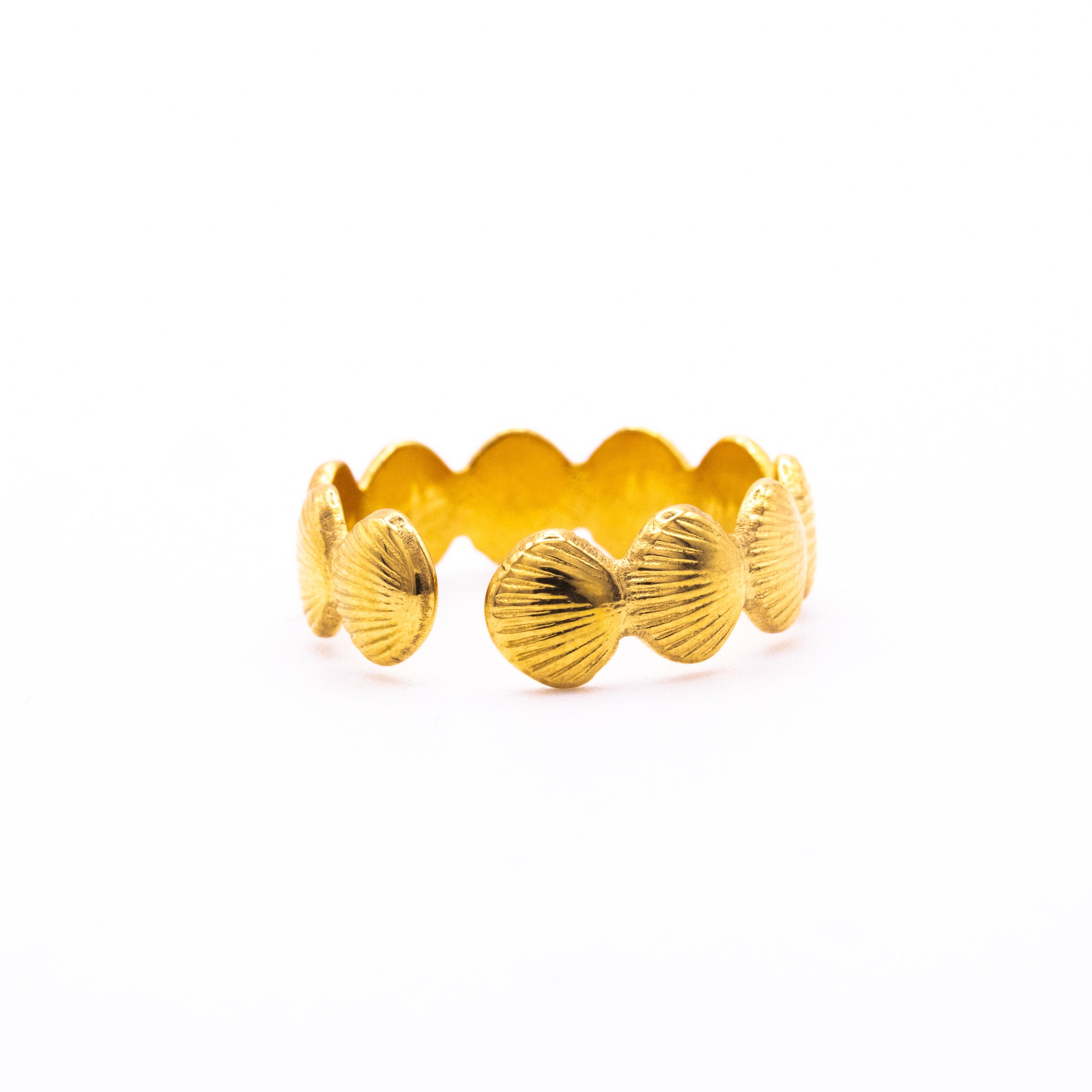 Bague Ajustable Coqito – Acier inoxydable doré - Mineky Paris