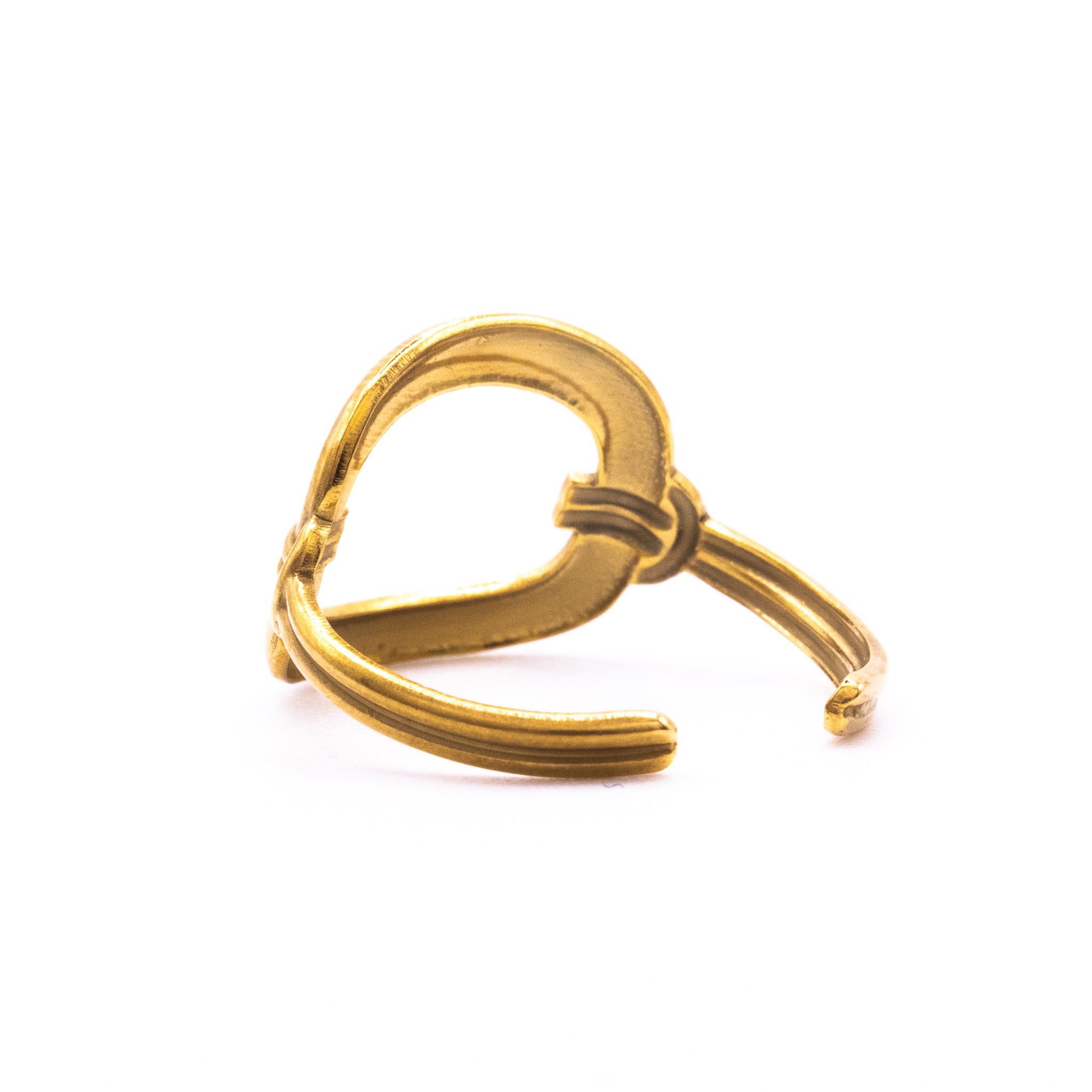 Bague Ajustable Stev – Acier inoxydable doré - Mineky Paris