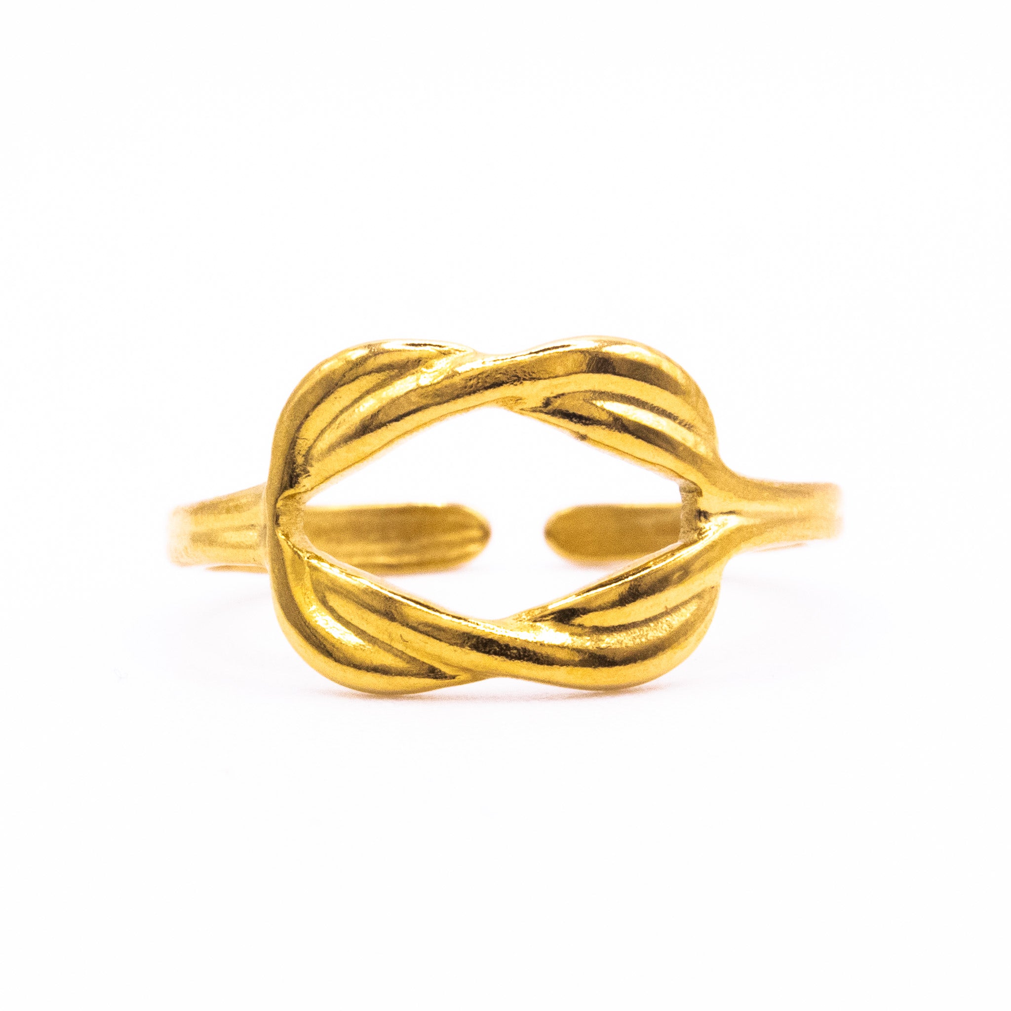 Bague Ajustable Amina - Acier inoxydable doré - Mineky Paris