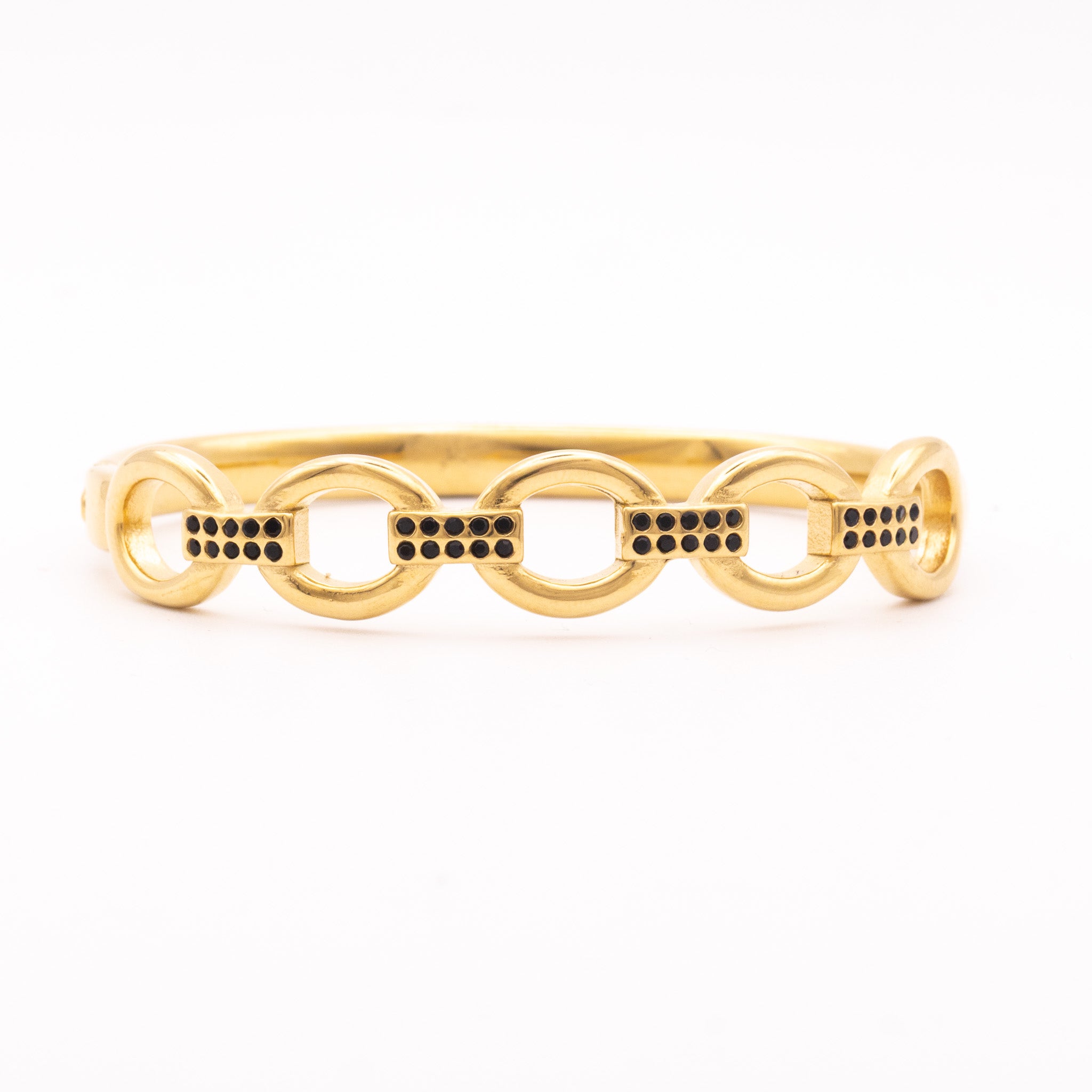 Bracelet Tasha – jonc chaîne pavé - Mineky Paris