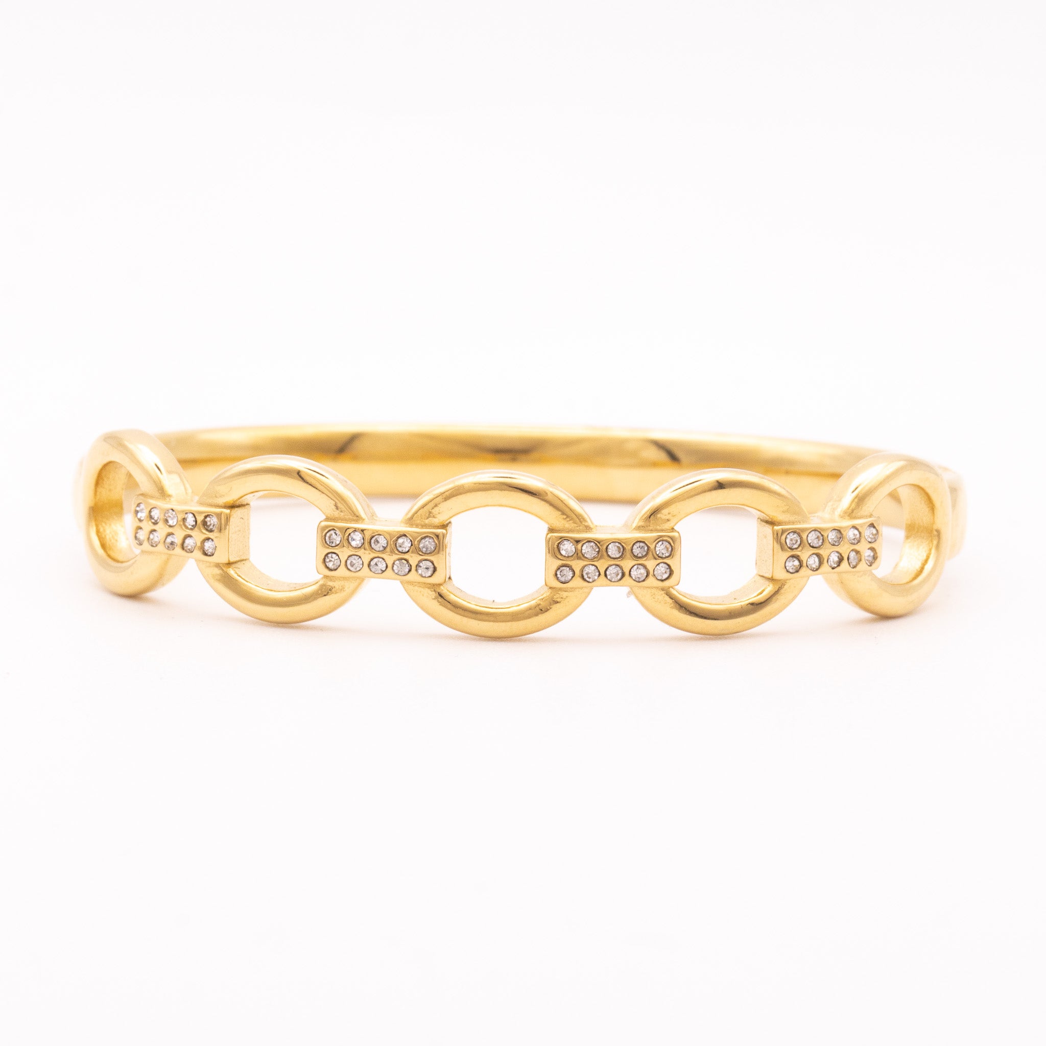 Bracelet Tasha – jonc chaîne pavé - Mineky Paris