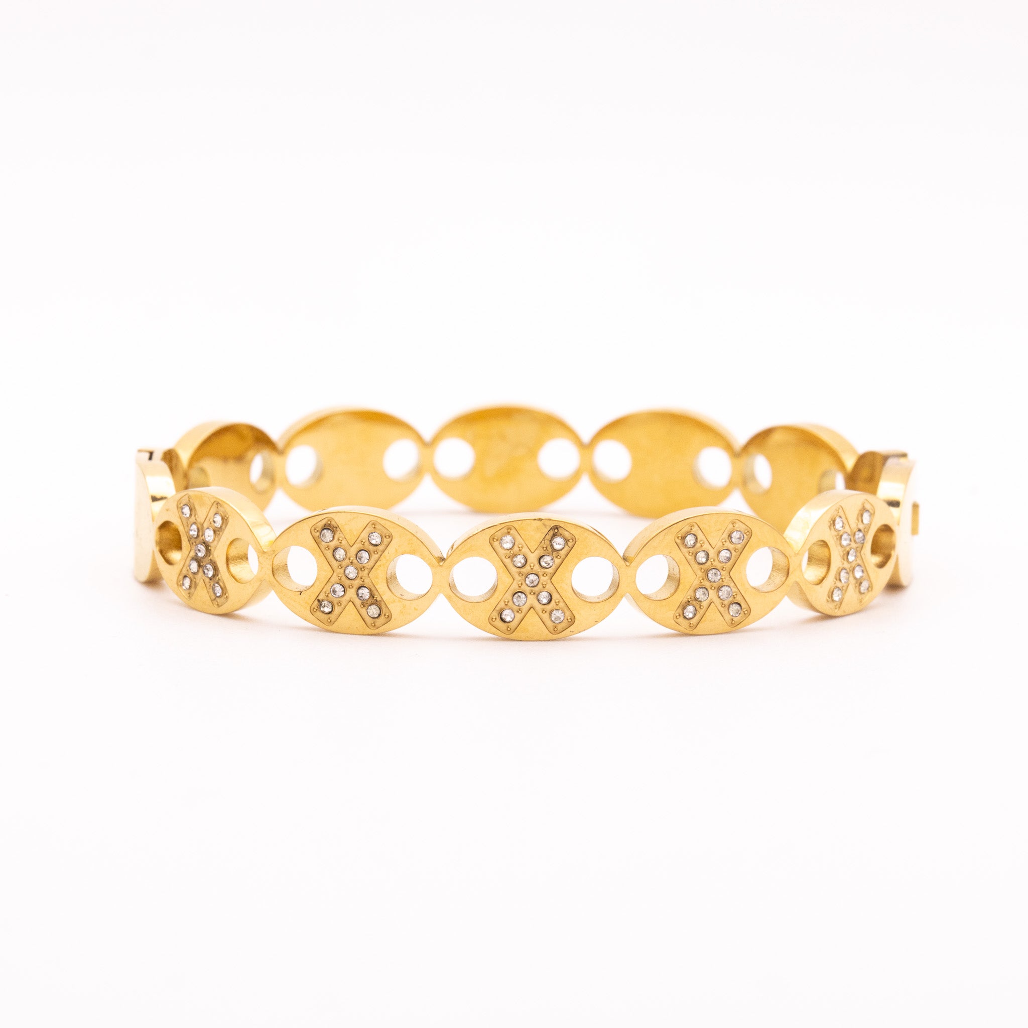 Bracelet Marina – motif XO pavé - Mineky Paris