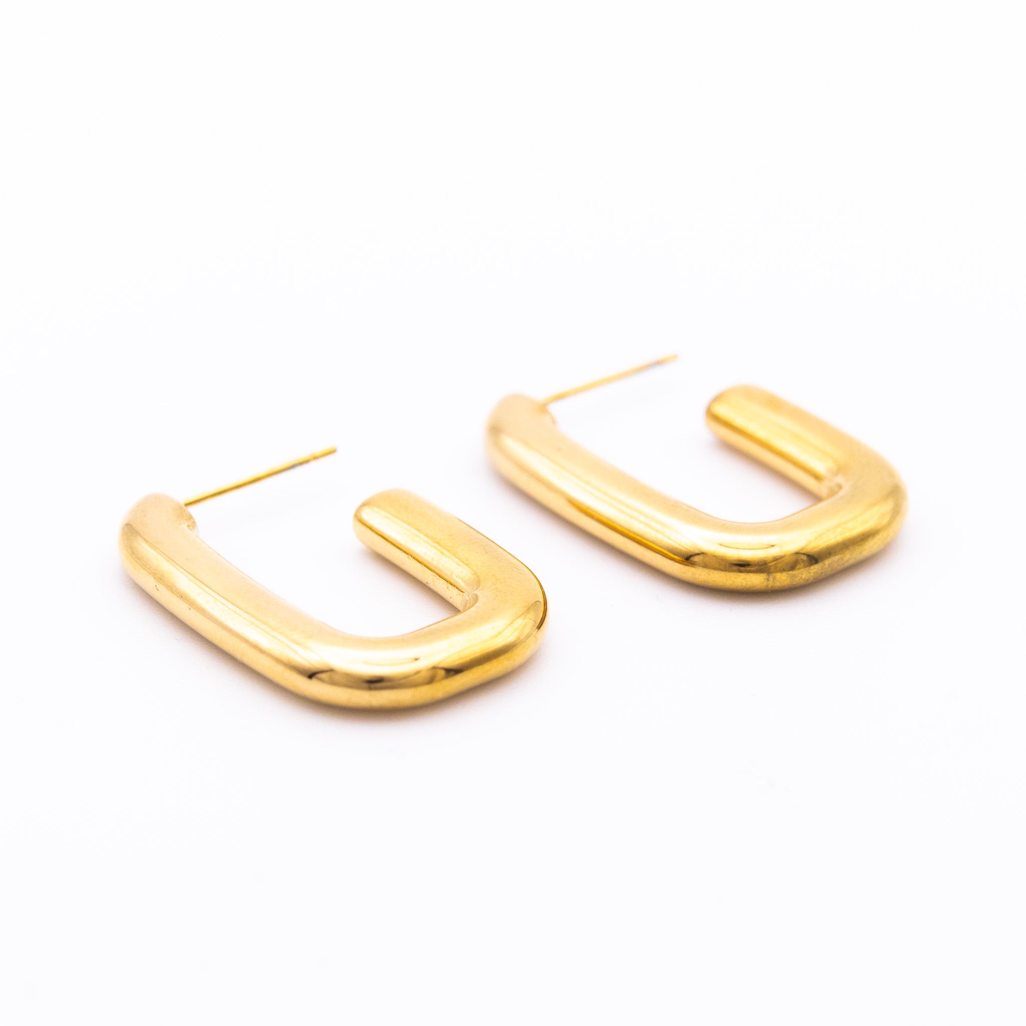 Boucles d’oreilles Amina – créoles ouvertes géométriques - Mineky Paris