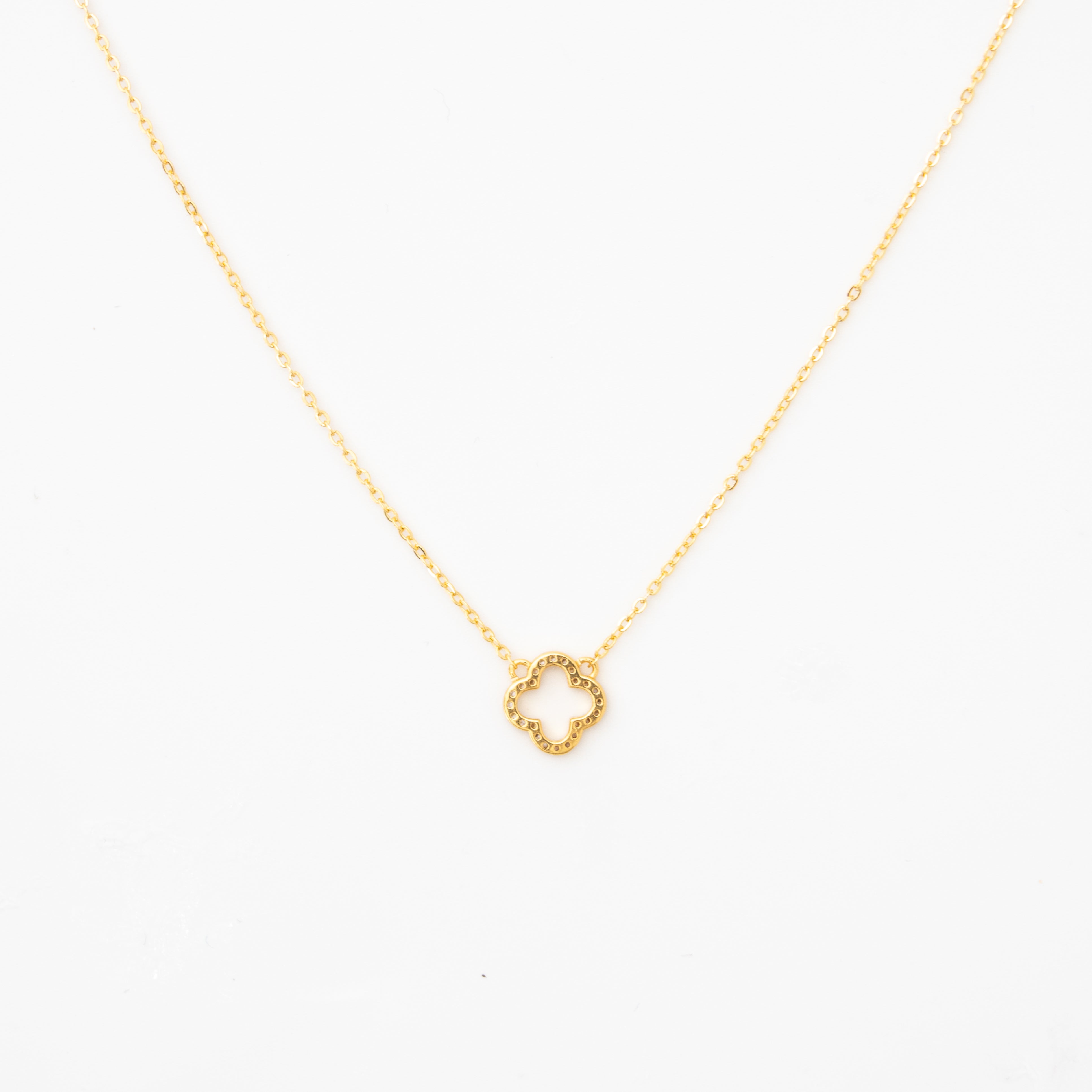 Collier Sonia – Trèfle ajouré doré - Mineky Paris