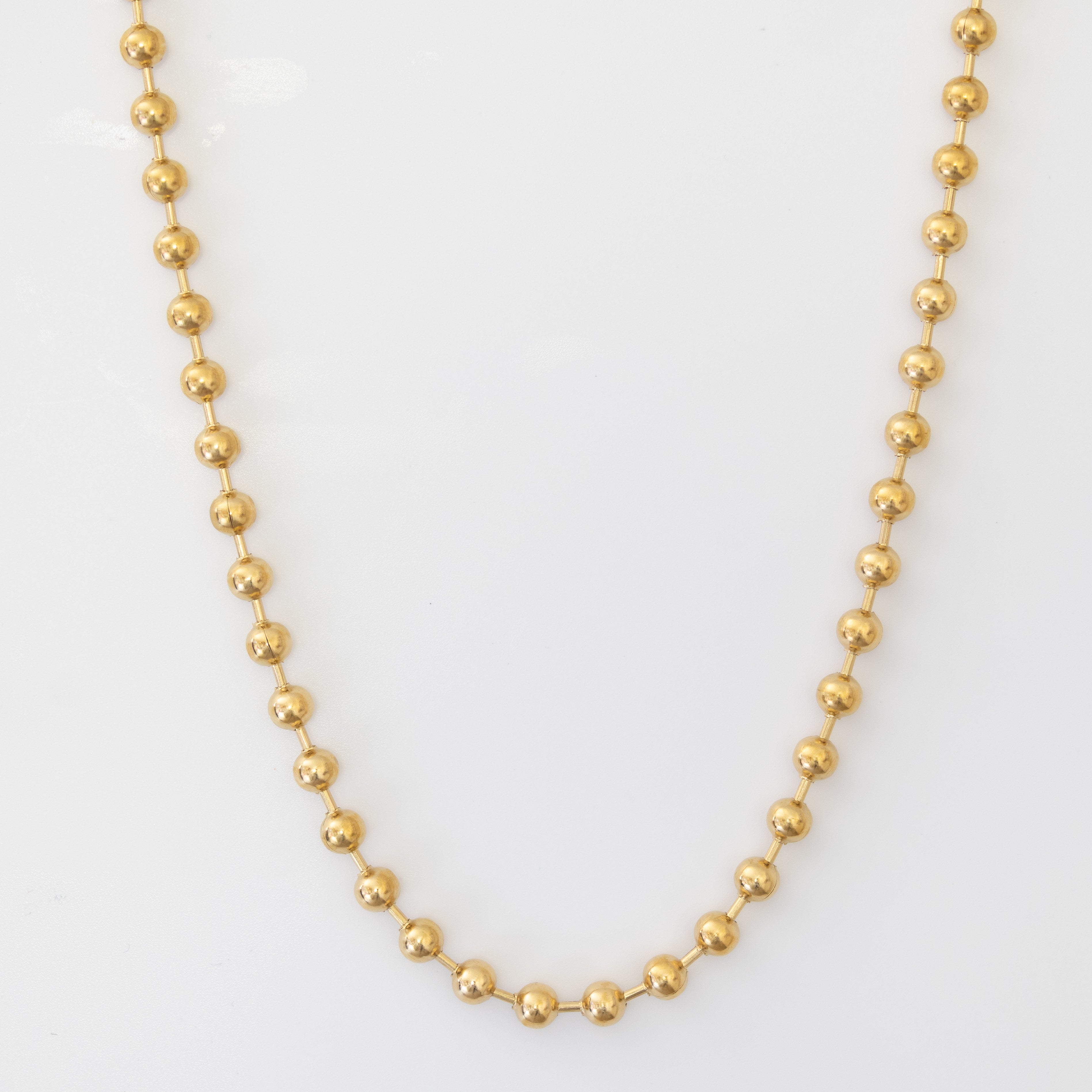 Collier Maël – Chaîne billes polies - Mineky Paris