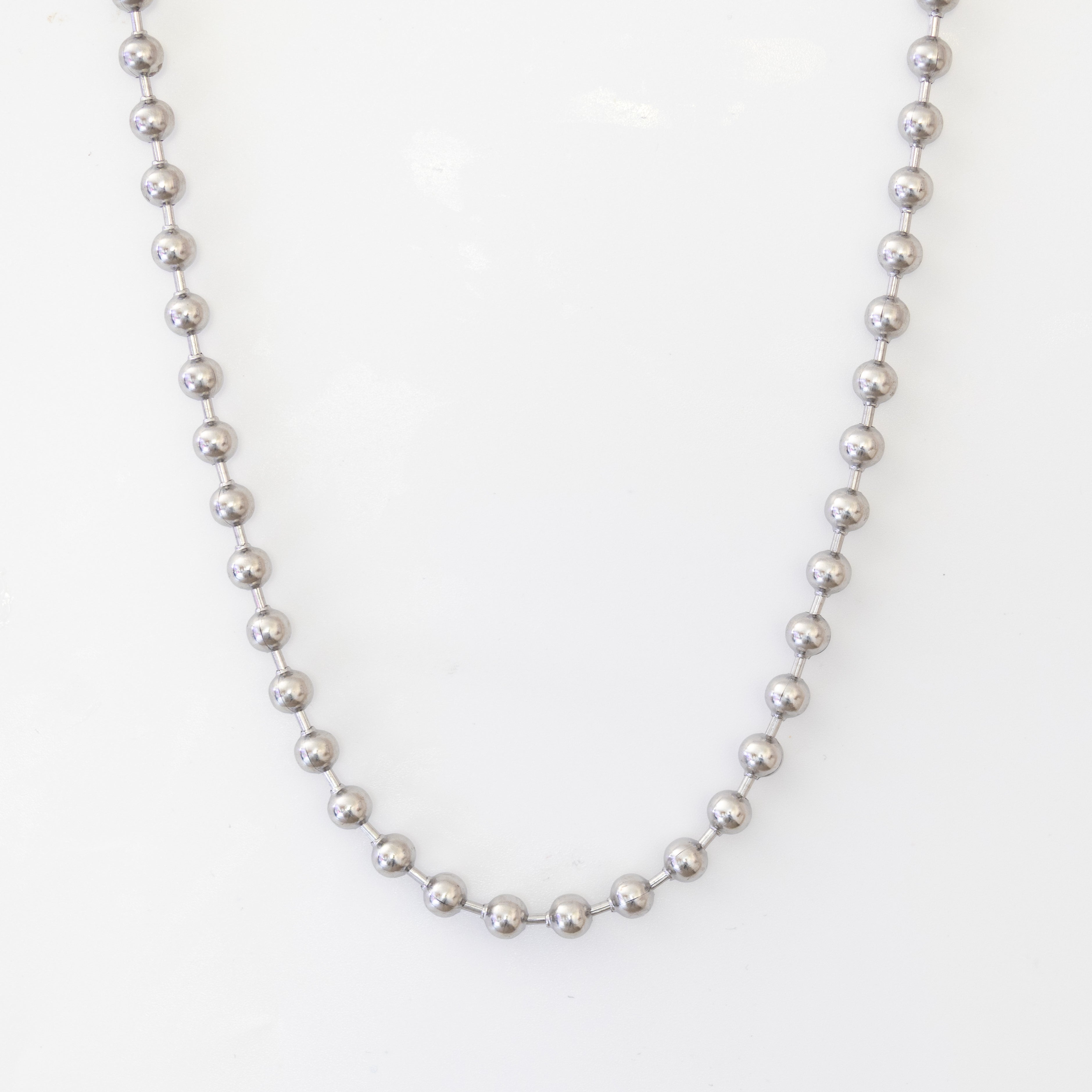 Collier Maël – Chaîne billes polies - Mineky Paris