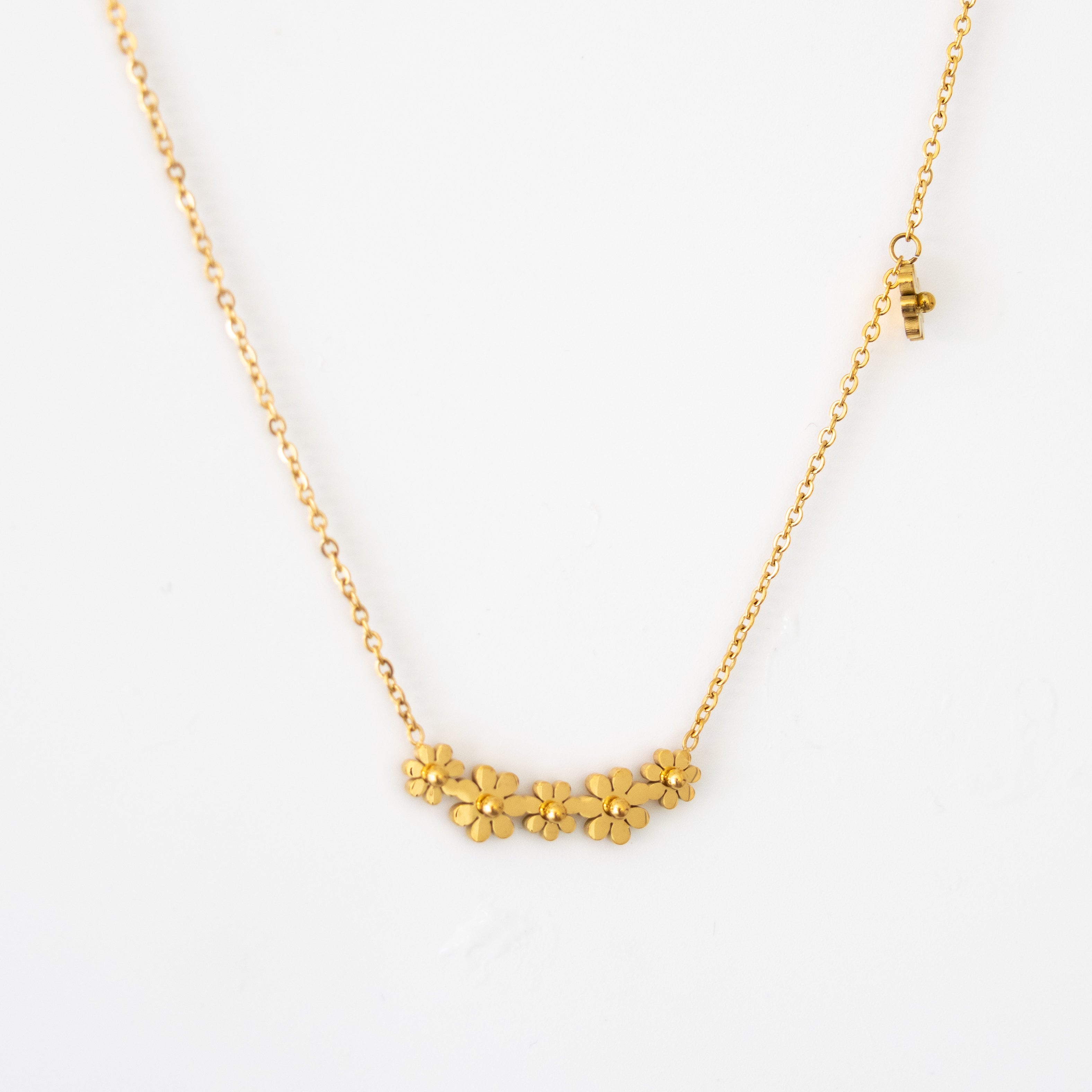 Collier Fleur – Chapelet de marguerites dorées - Mineky Paris