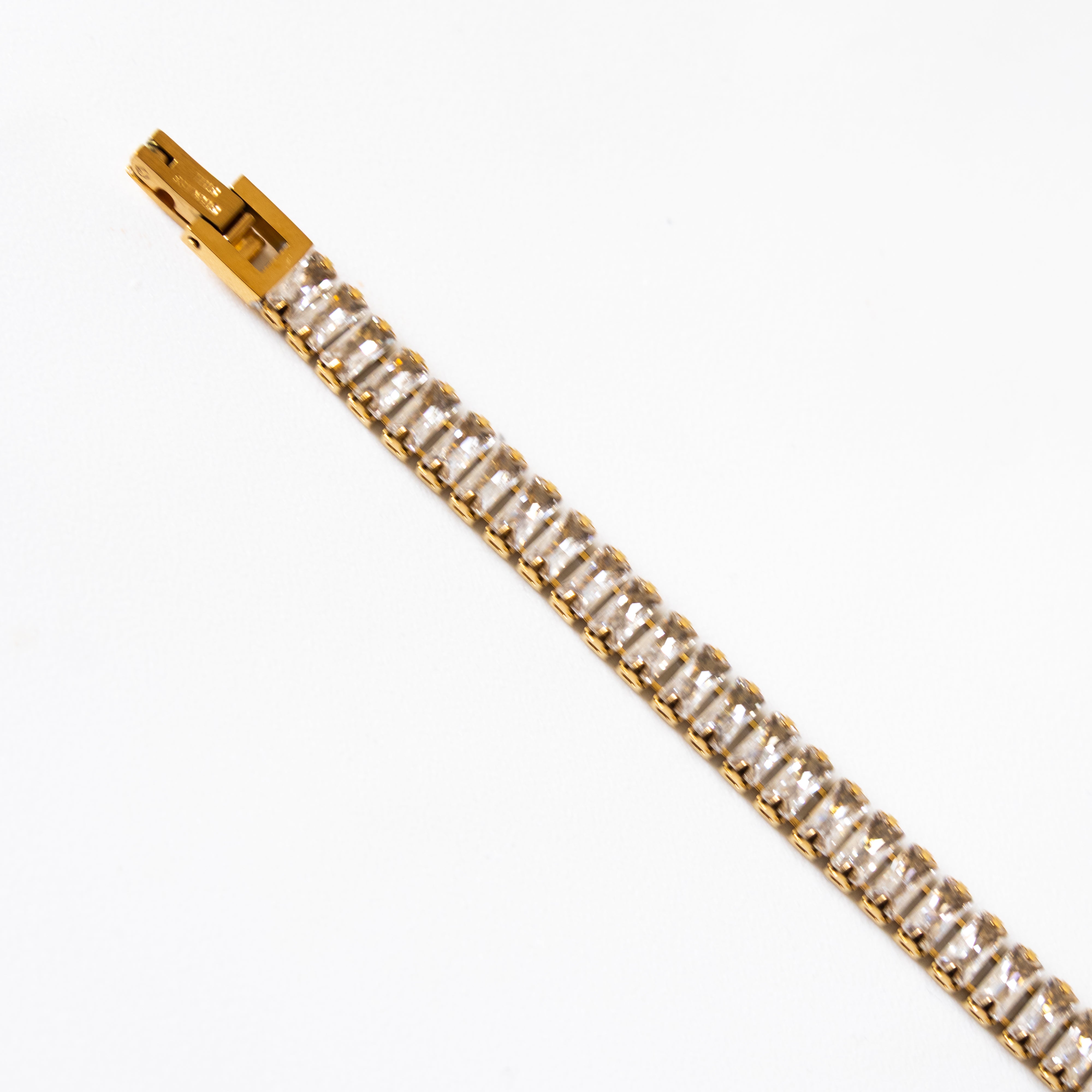 Bracelet Lesly – double rangée baguette - Mineky Paris