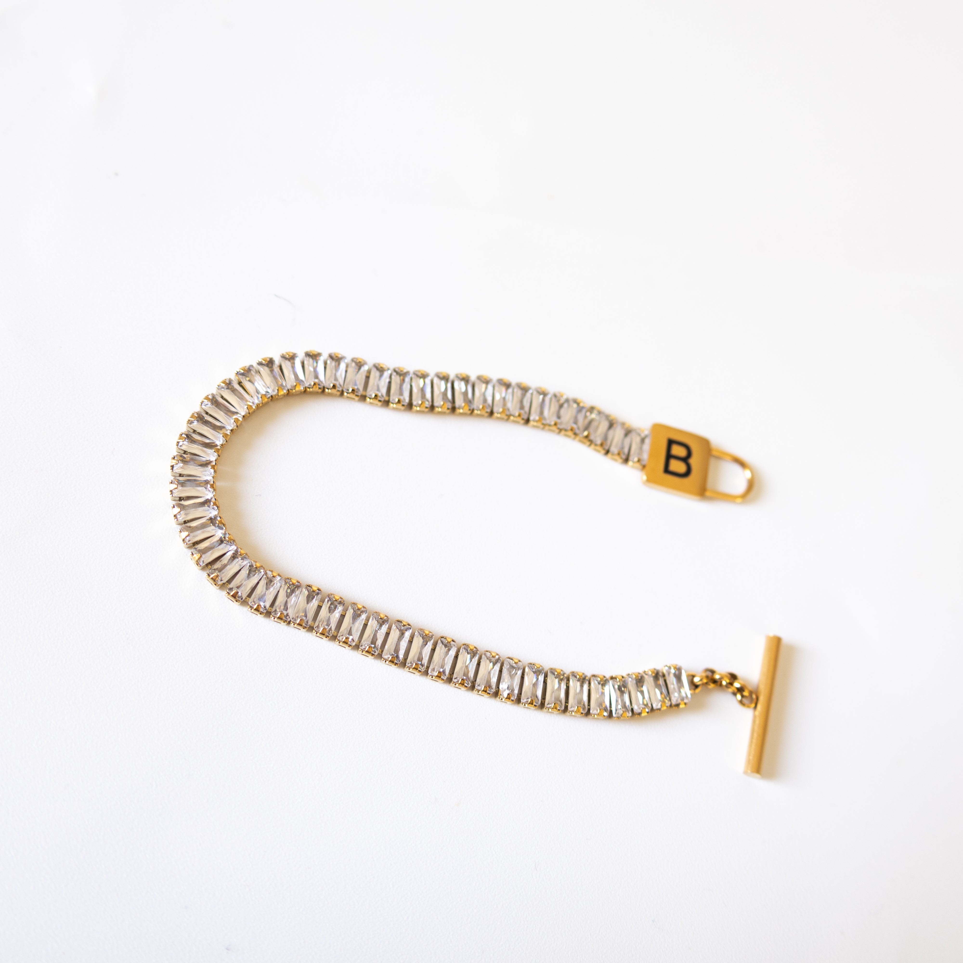 Bracelet Delia – rangée baguette étincelante - Mineky Paris