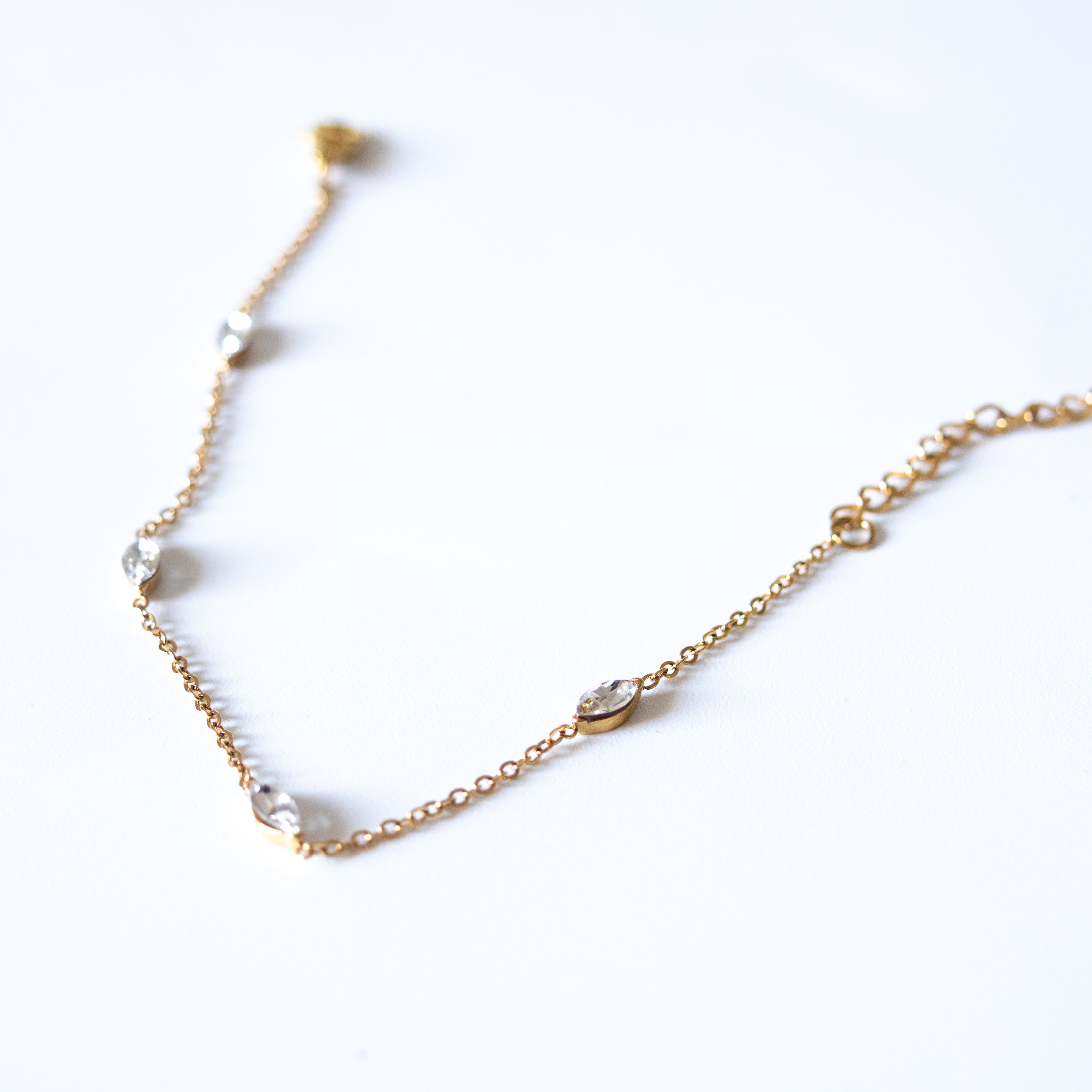 Bracelet Jemima – zircons navette - Mineky Paris