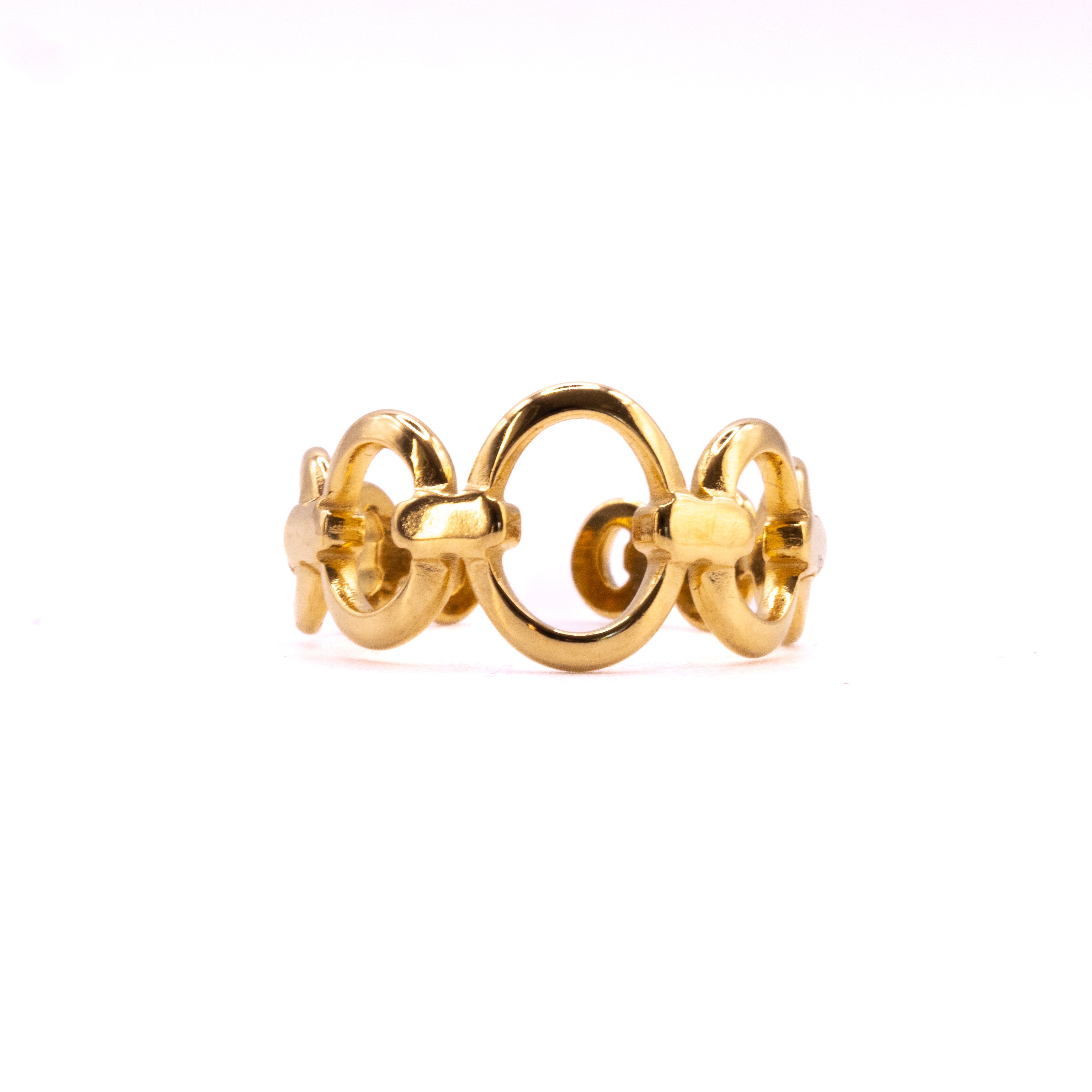 Bague Visca – Acier inoxydable doré - Mineky Paris