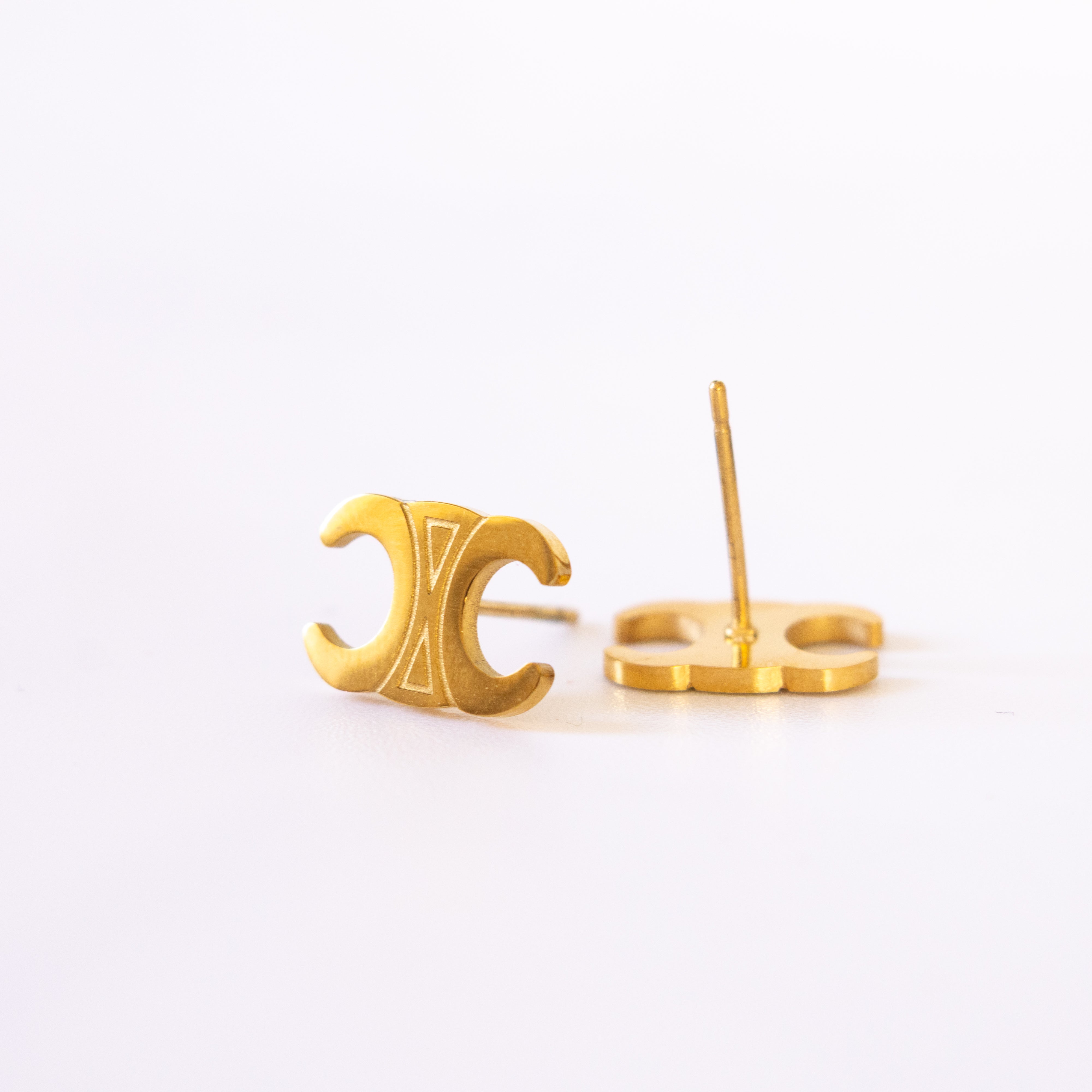 Boucles d’oreilles Chani – motif double croissant - Mineky Paris