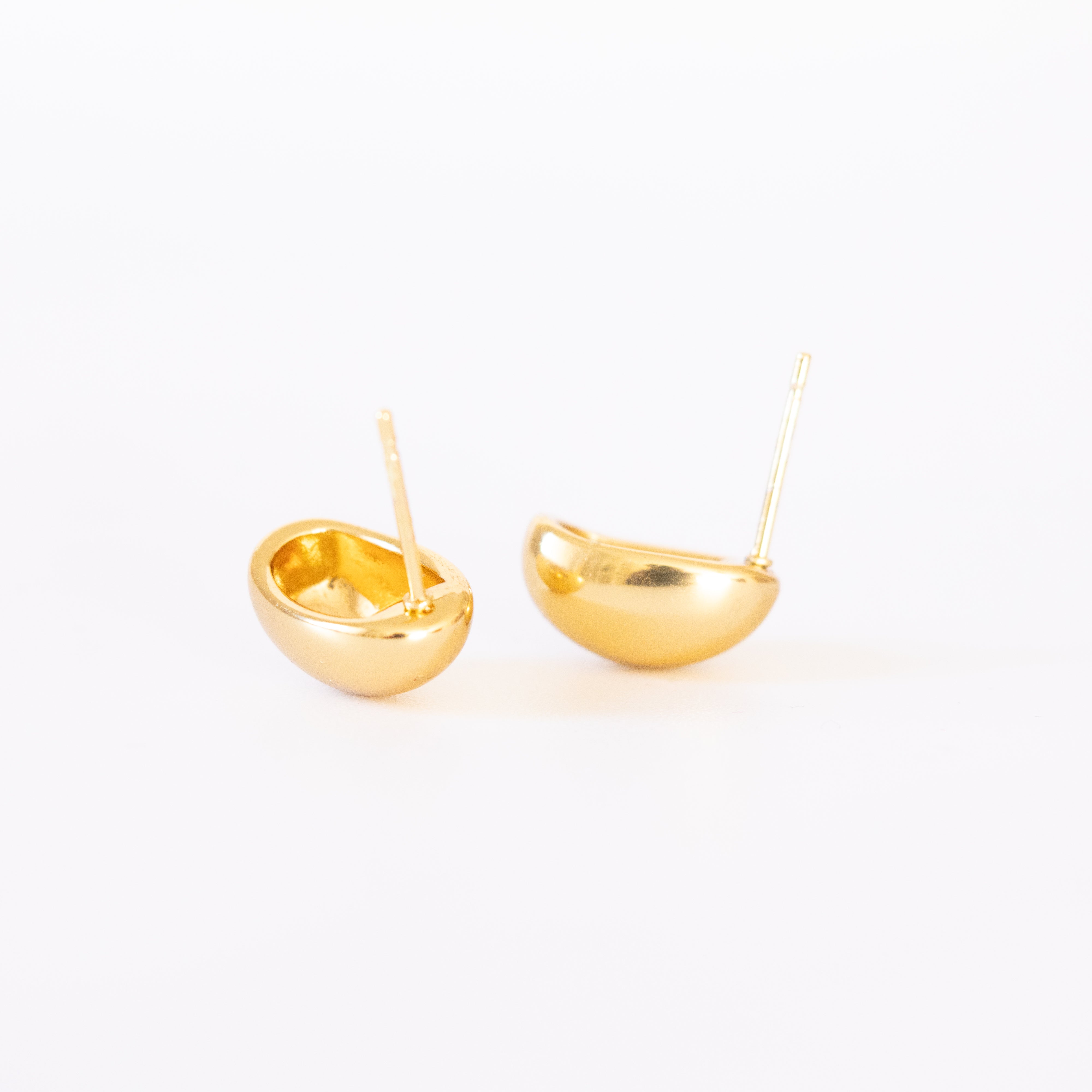 Boucles d’oreilles Steffy – boules galet doré - Mineky Paris