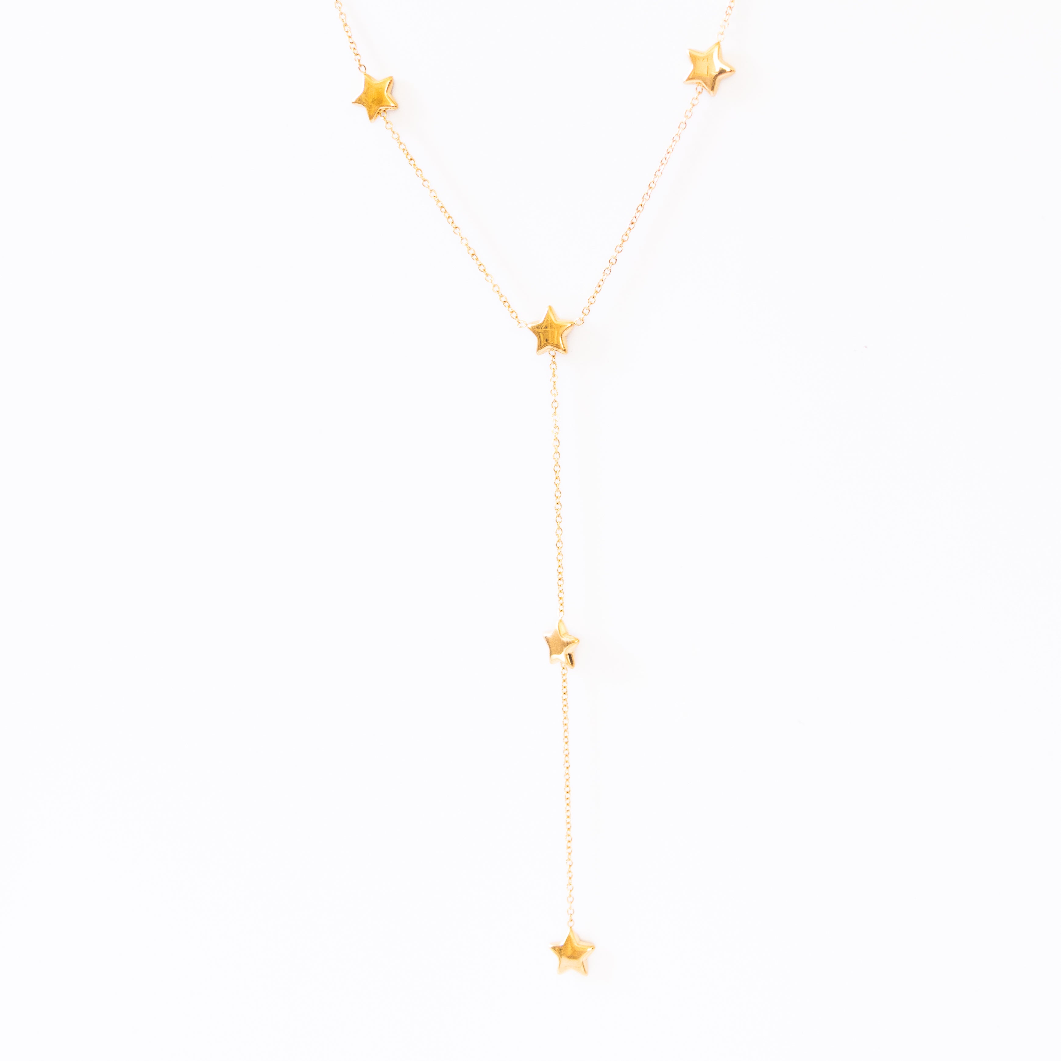 Collier Stair – Sautoir Y constellé d’étoiles dorées - Mineky Paris