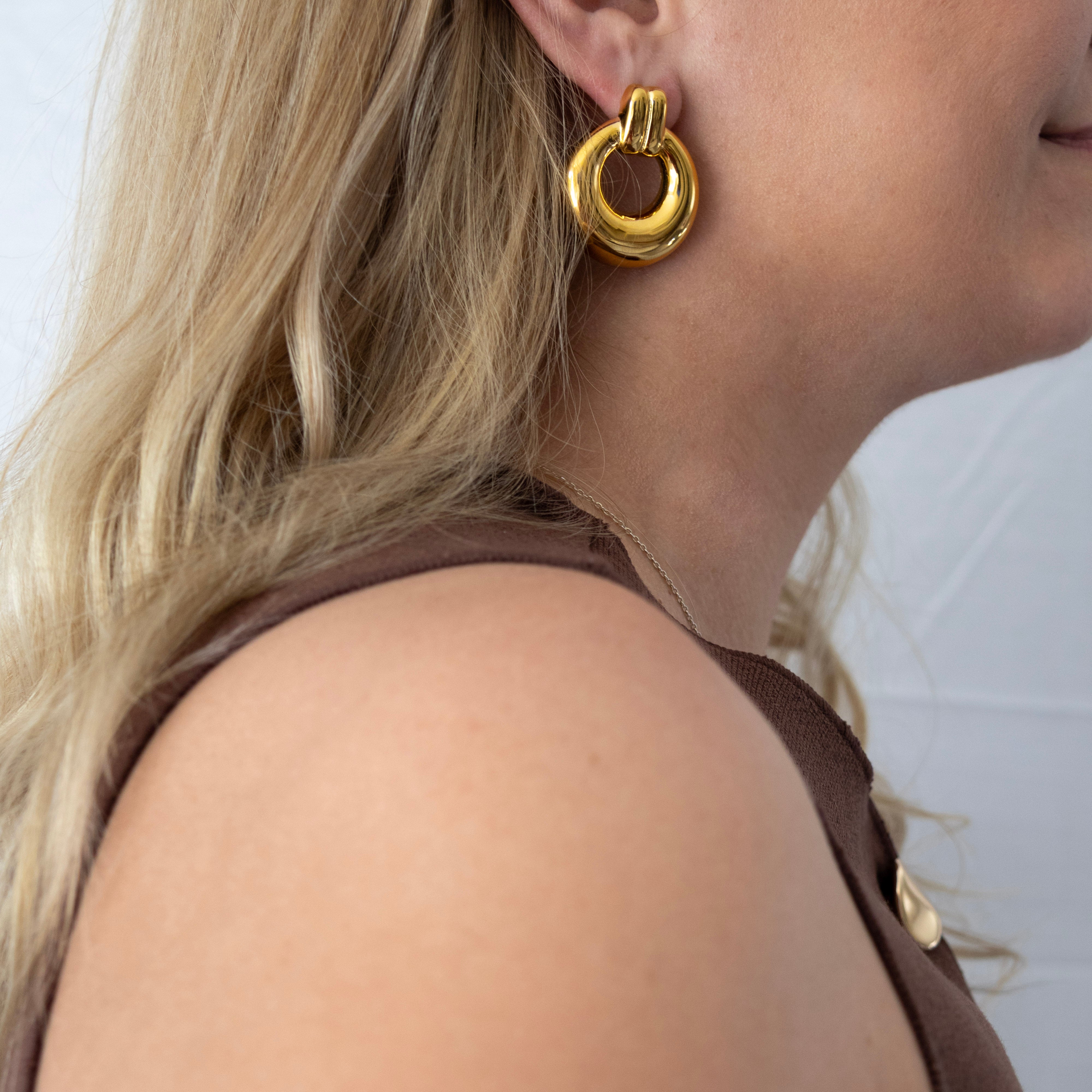 Boucles d’oreilles Savana – créoles donuts sculpturales - Mineky Paris