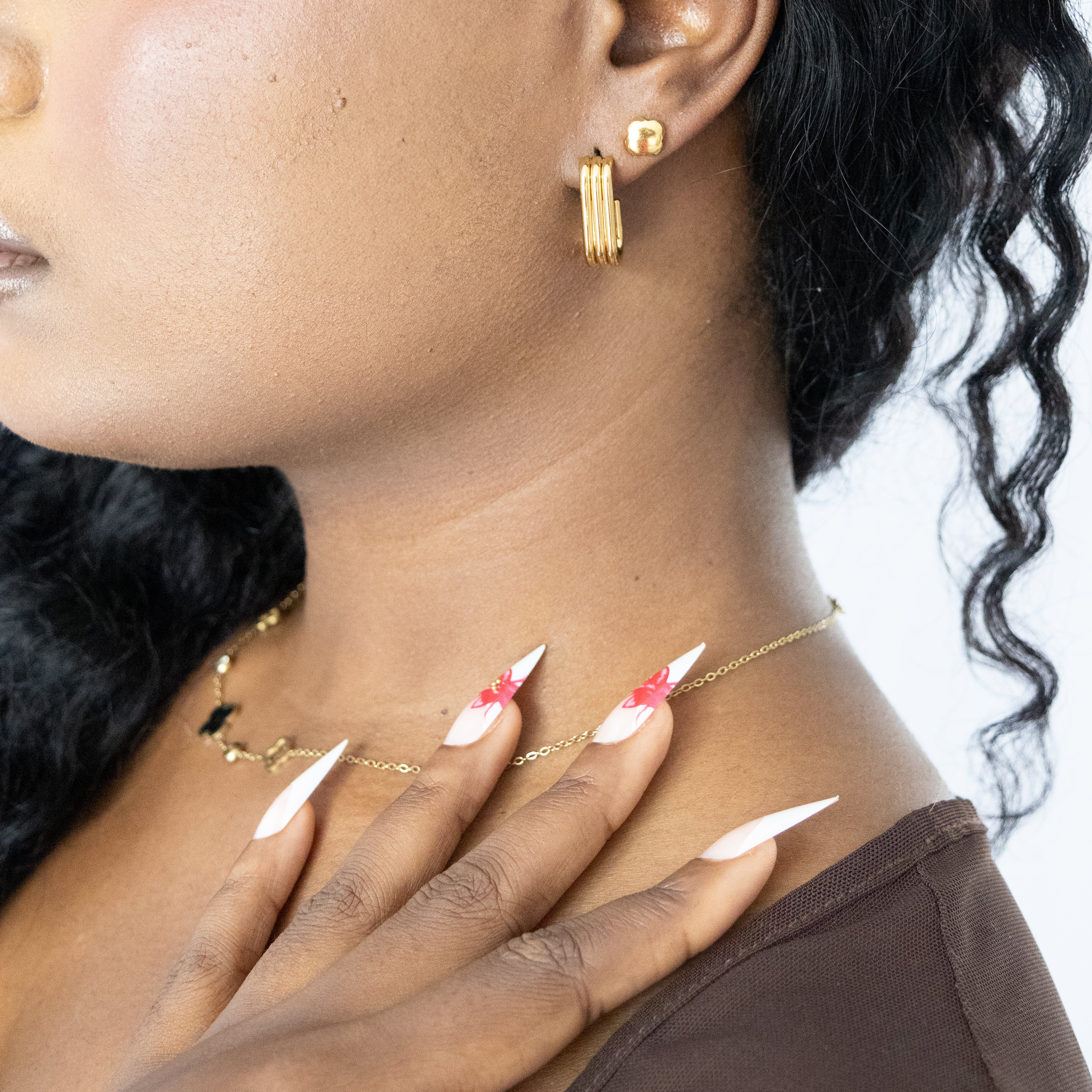 Boucles d’oreilles Mana – mini étoile satinée - Mineky Paris