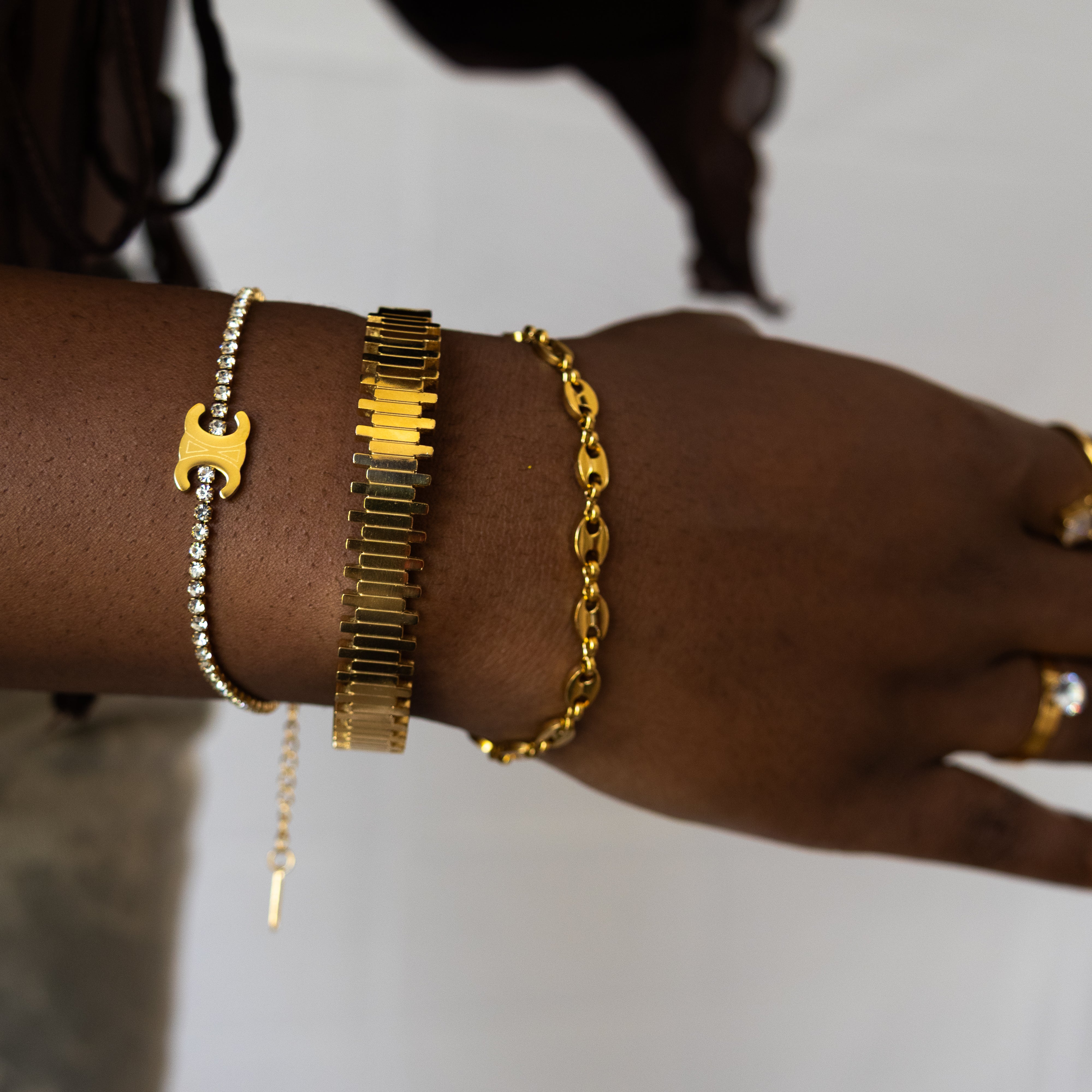 Bracelet Emy – acier inoxydable réglable - Mineky Paris