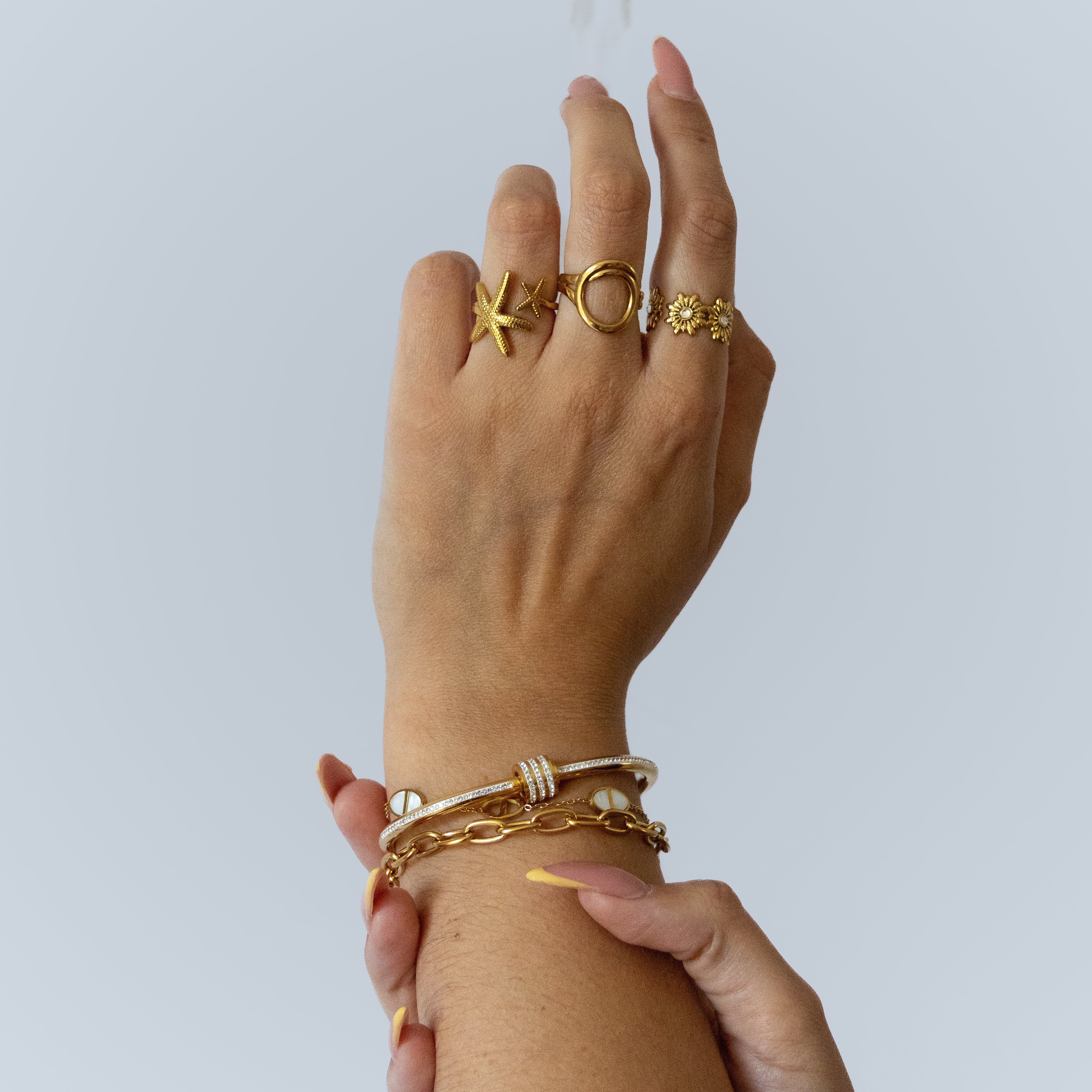 Bague Cenita – Acier inoxydable doré ou argenté - Mineky Paris