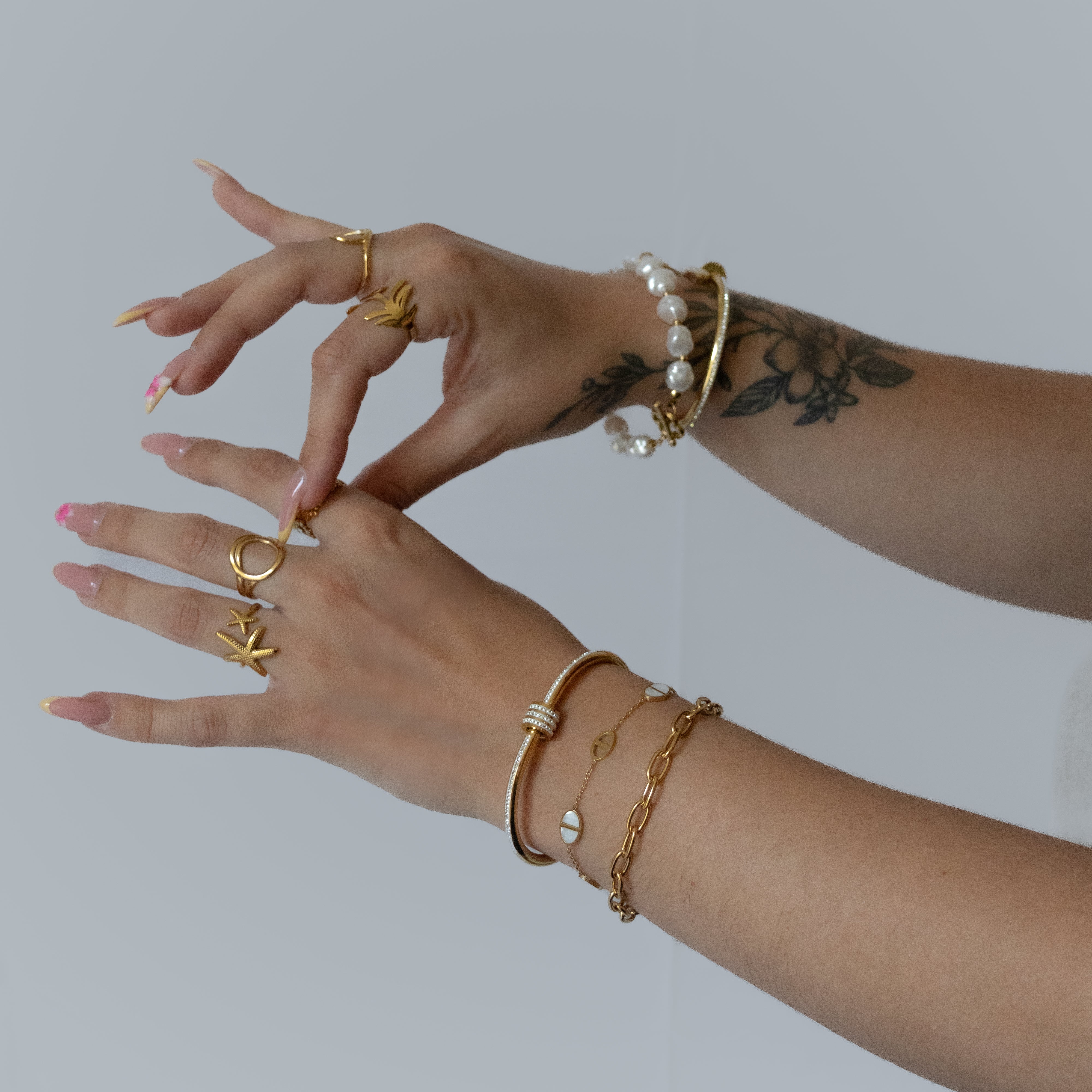 Bracelet Nelly – chaîne ovales & fermoir barre-T - Mineky Paris