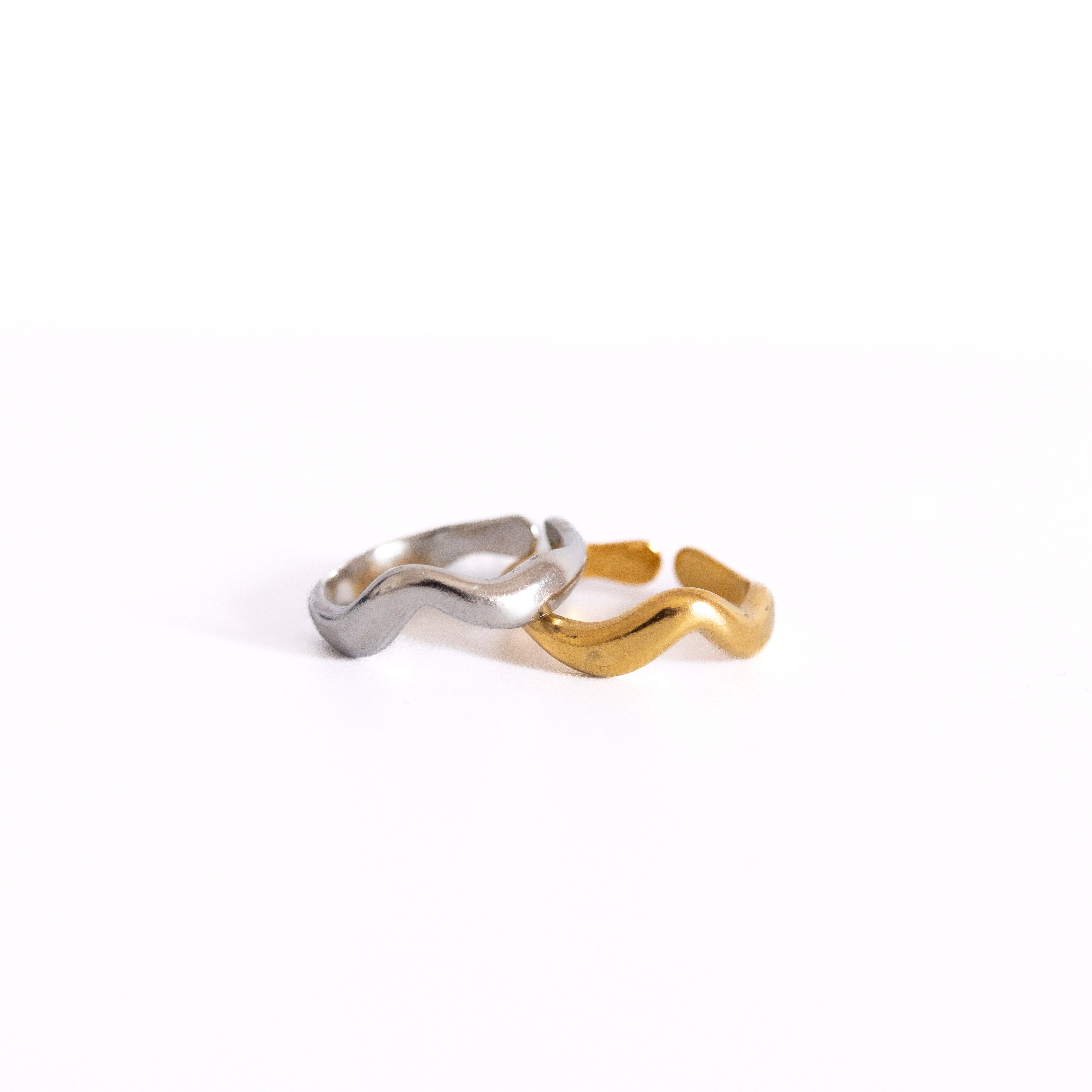 Bague Aline – anneau vague ajustable - Mineky Paris