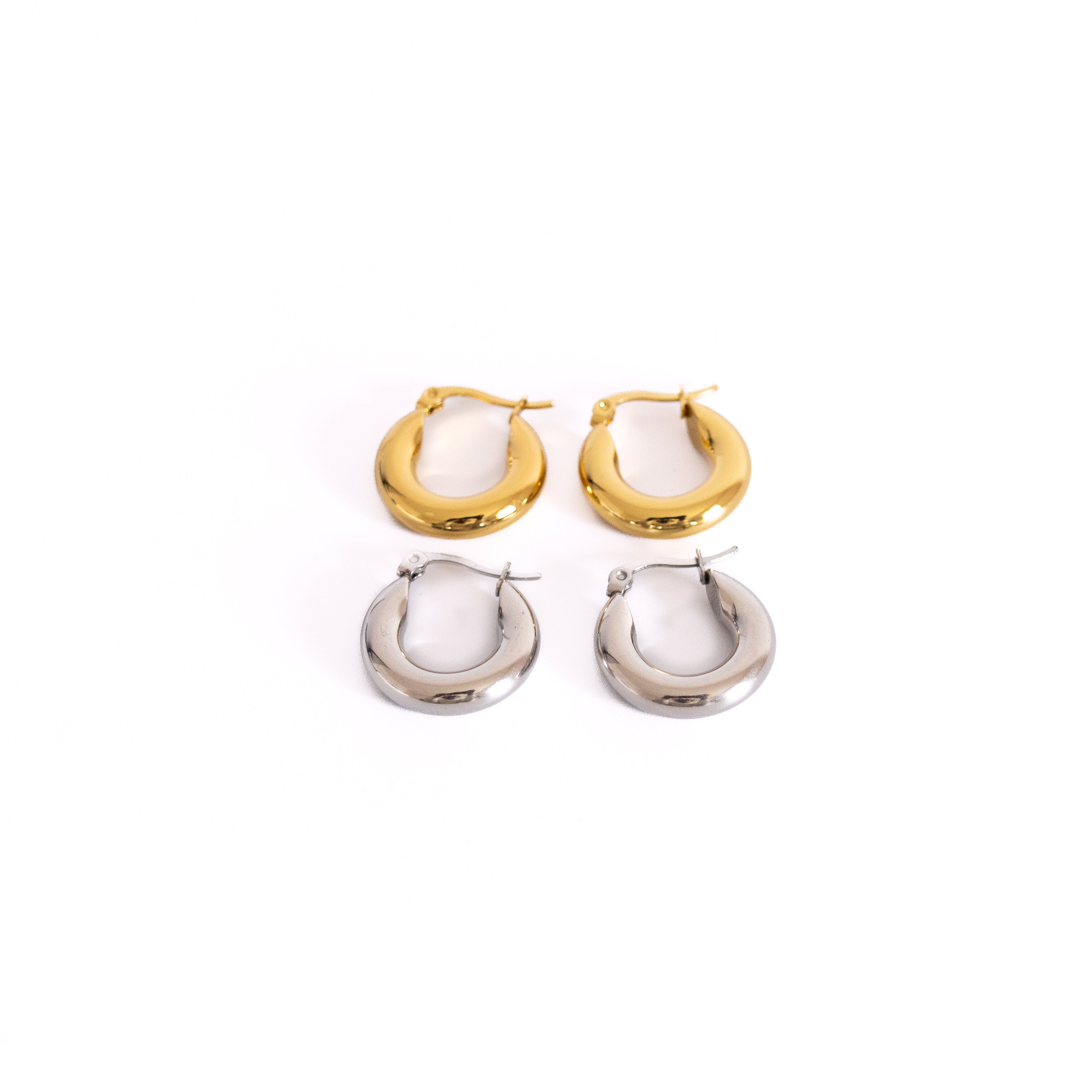 Boucles d’oreilles Lana – mini créoles bombées - Mineky Paris