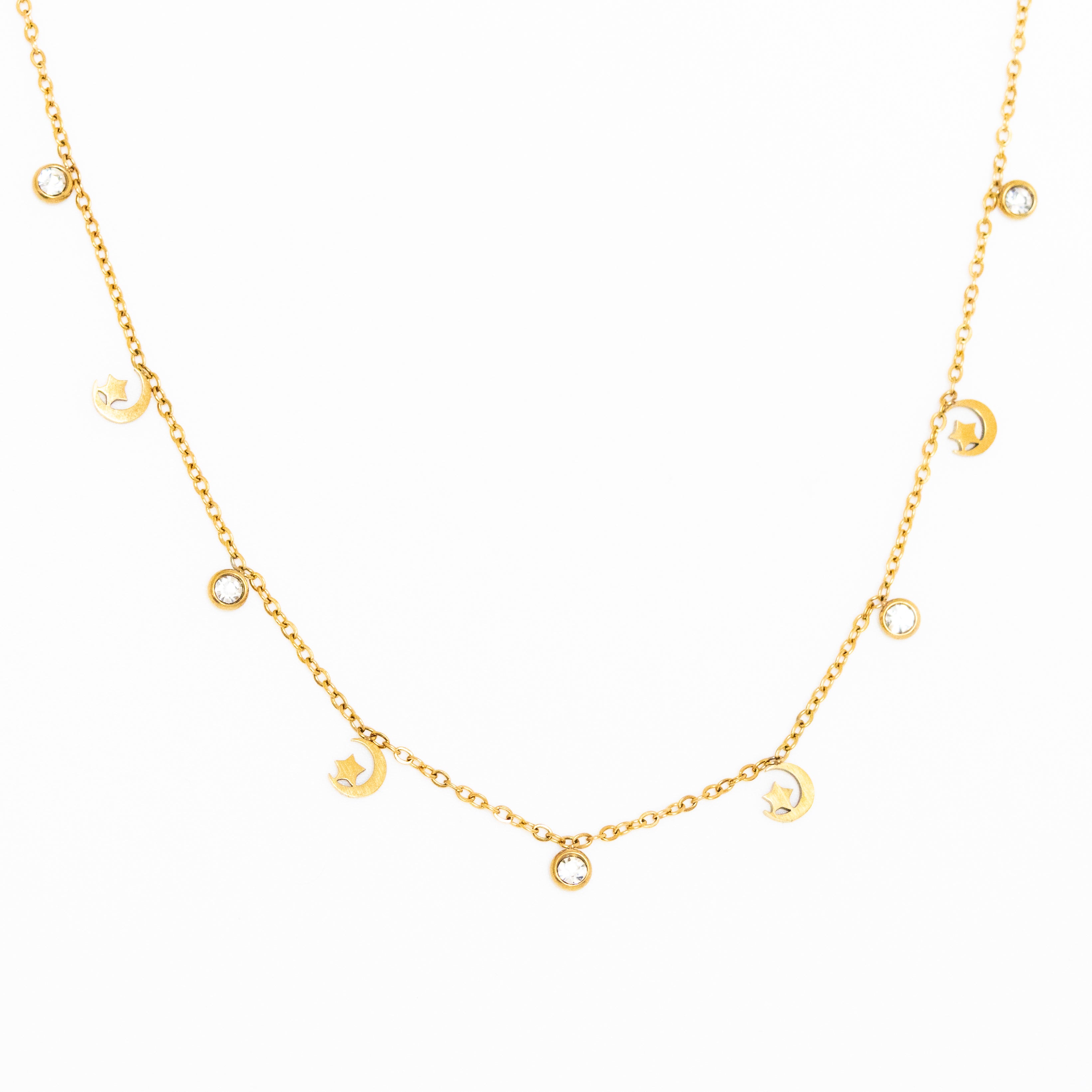 Collier Celia – Chaîne dorée & breloques musicales - Mineky Paris
